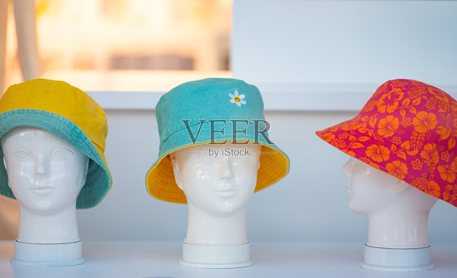 儿童夏帽照片摄影图片