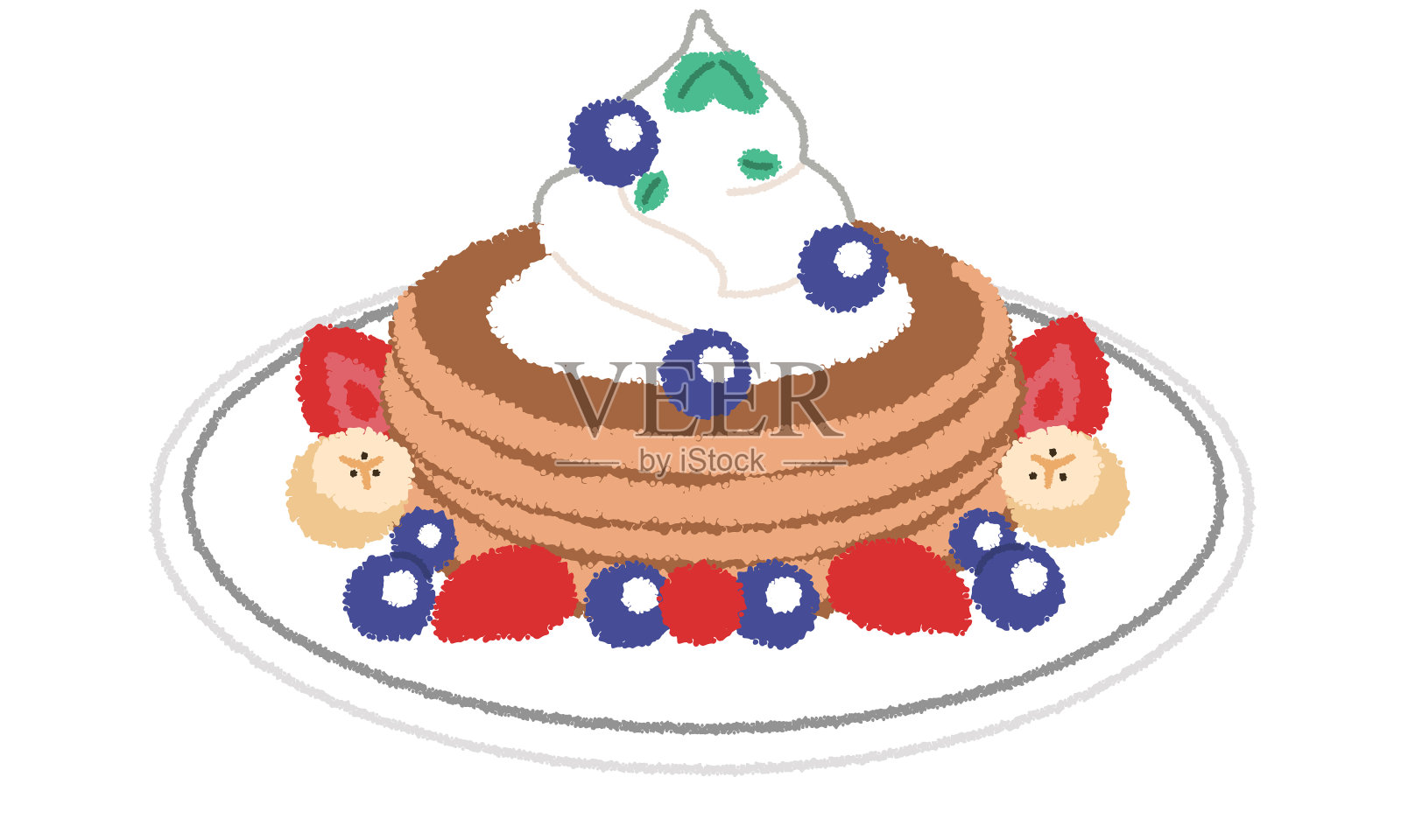 煎饼插画图片素材