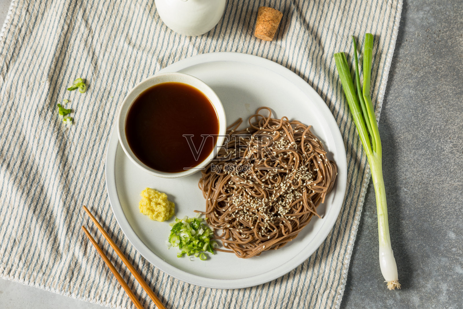 自制荞麦日式荞麦面照片摄影图片