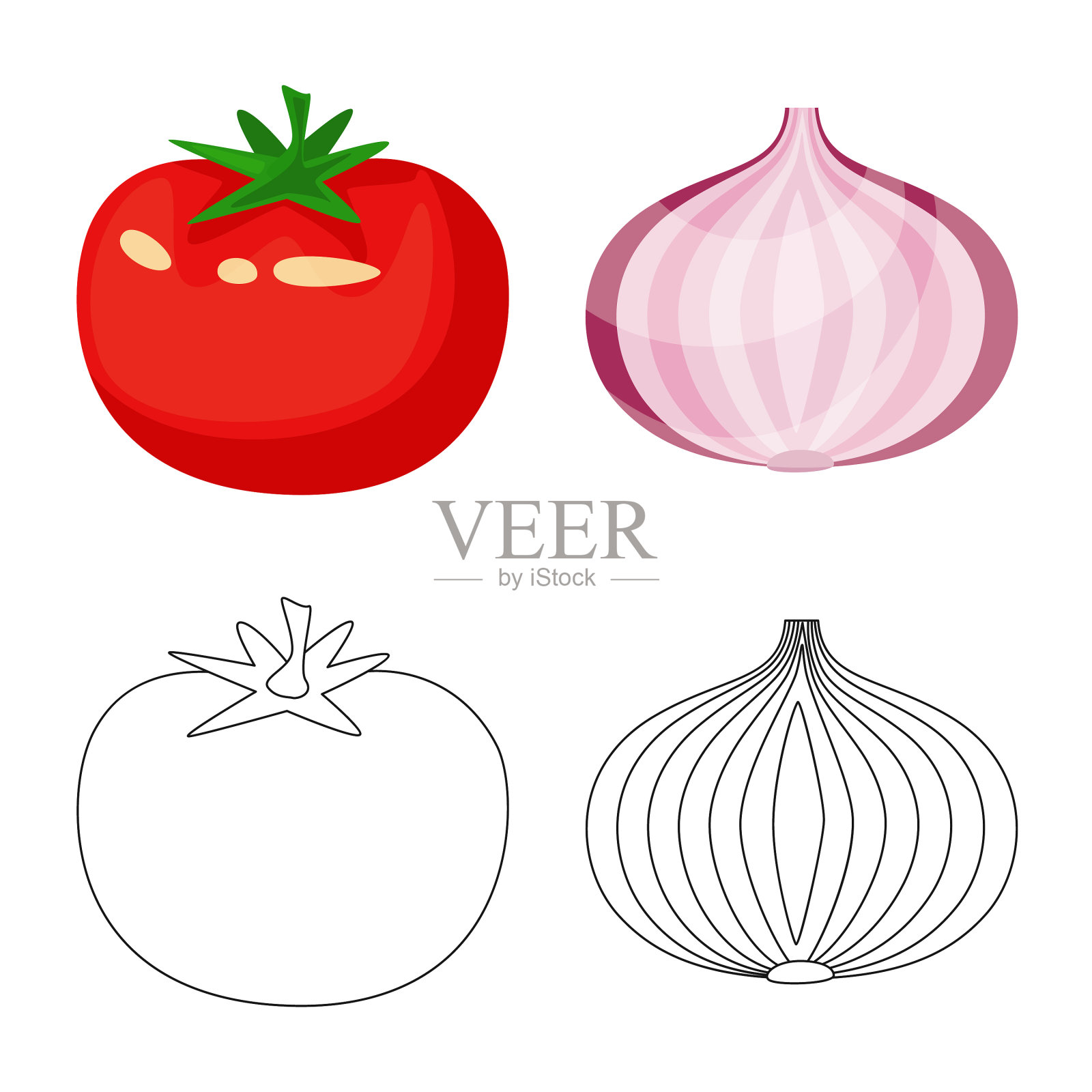 孤立对象口味和产品标志插画图片素材