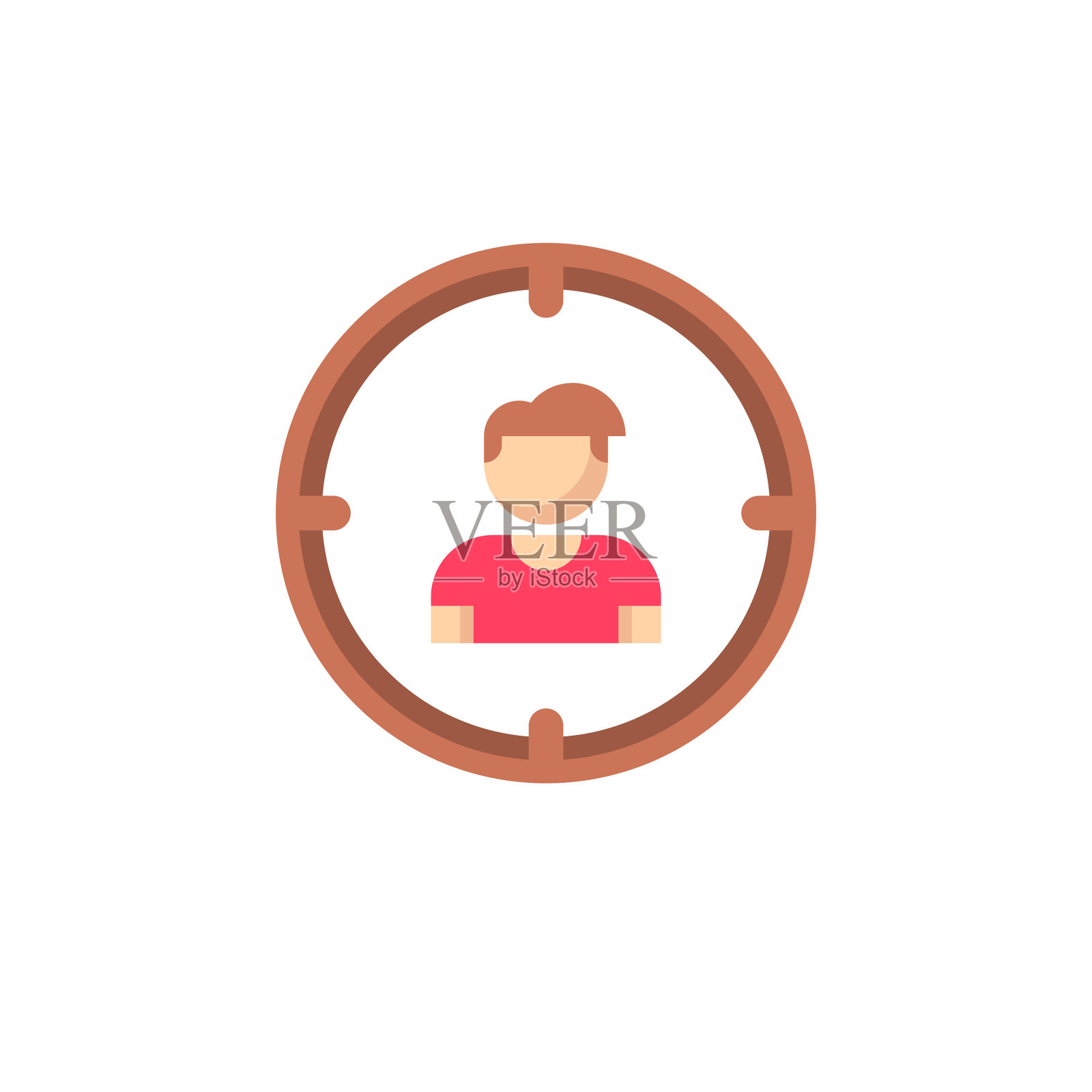 针对平面图标的广告。像素完美。移动和网络。插画图片素材