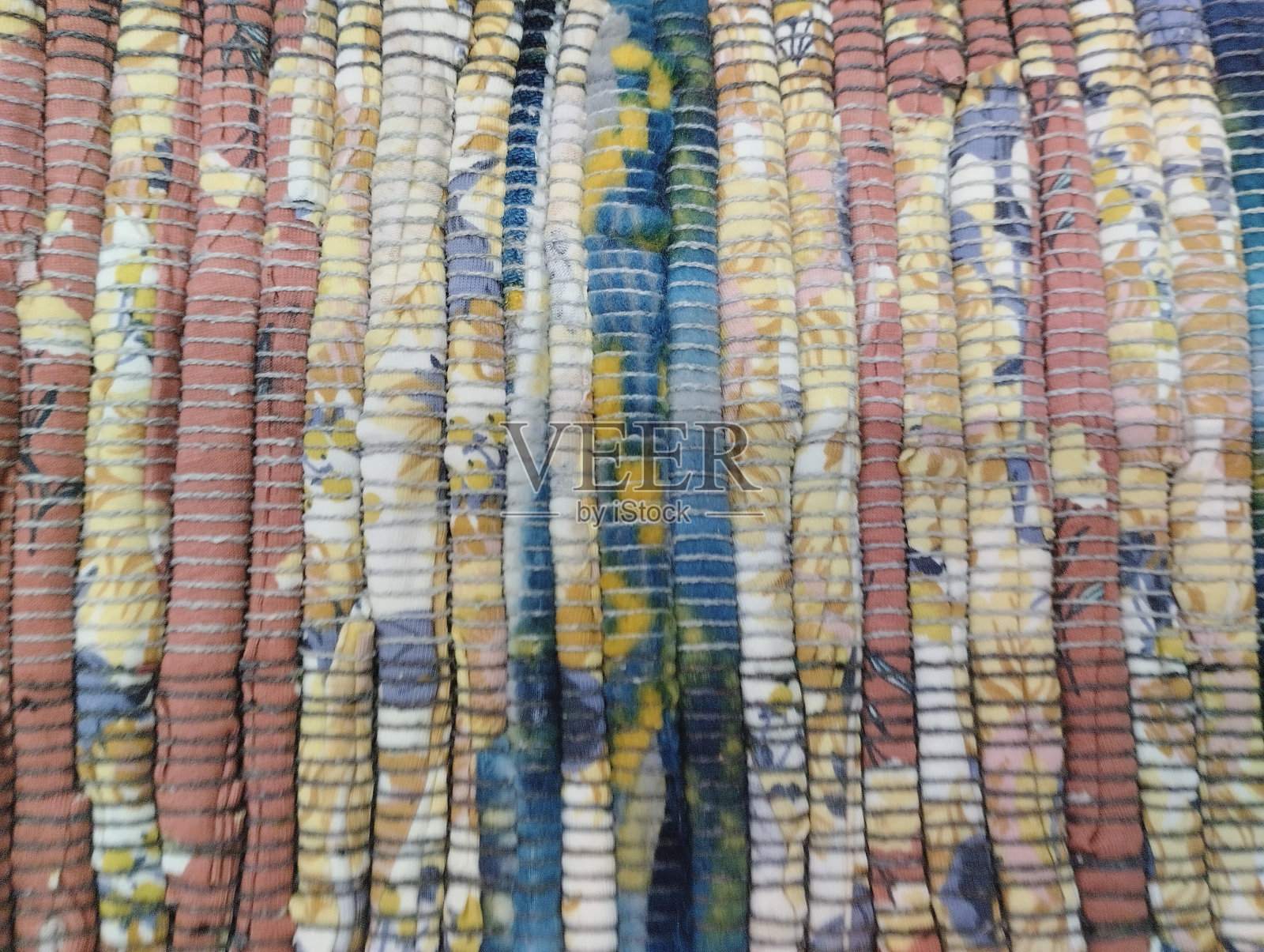 多色织物照片摄影图片