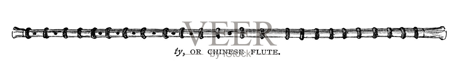 泰,中国笛子插画图片素材