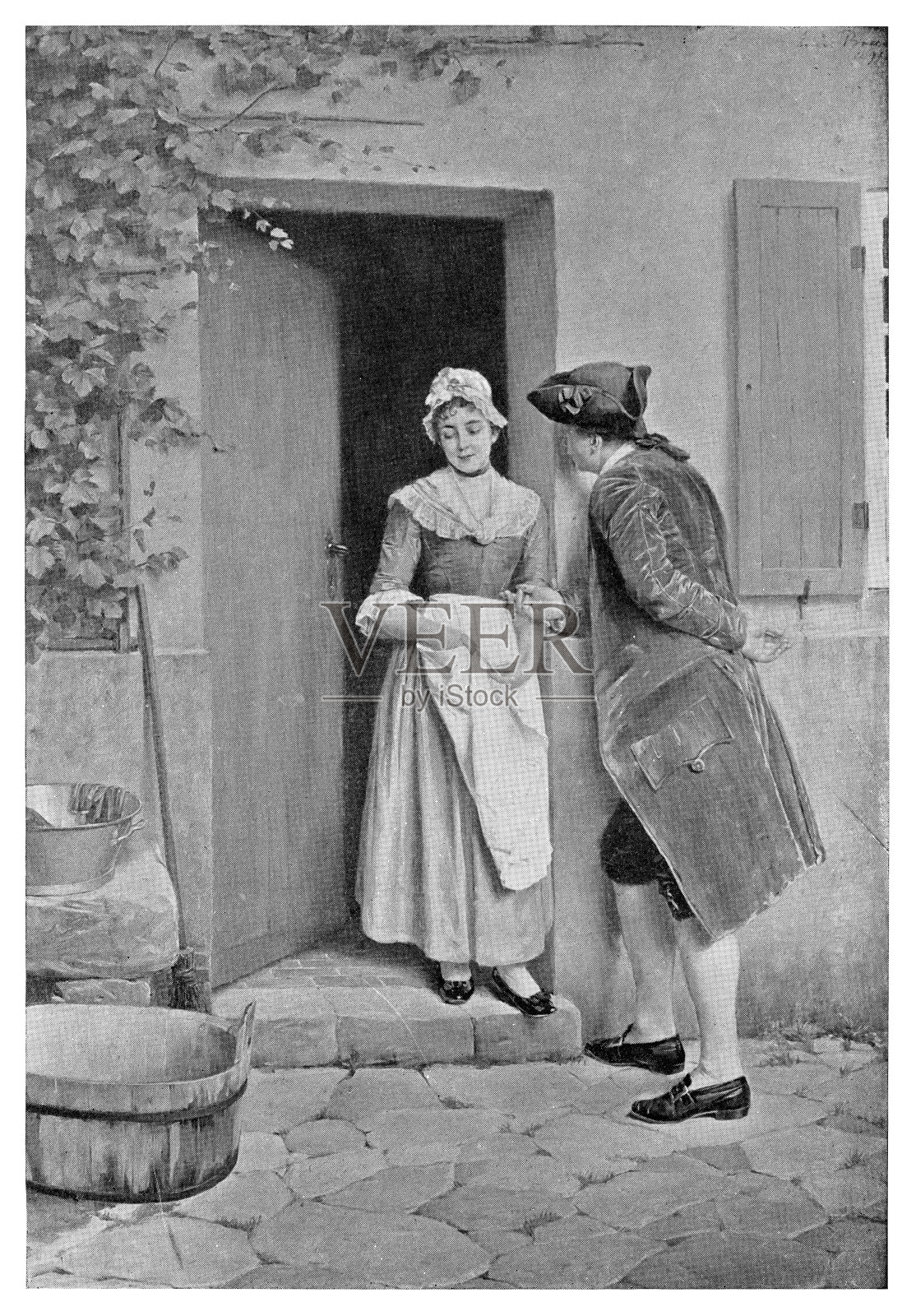 轻浮的时刻插画图片素材