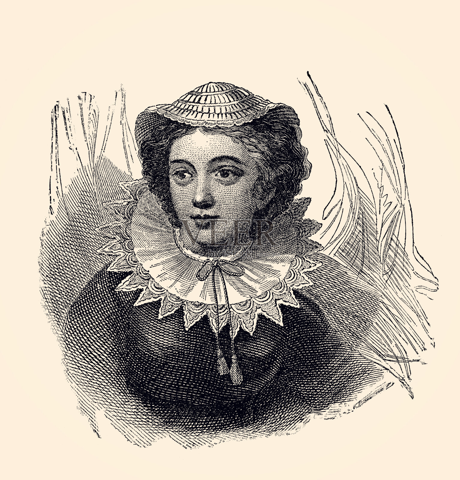 苏格兰女王玛丽(xxxl)插画图片素材