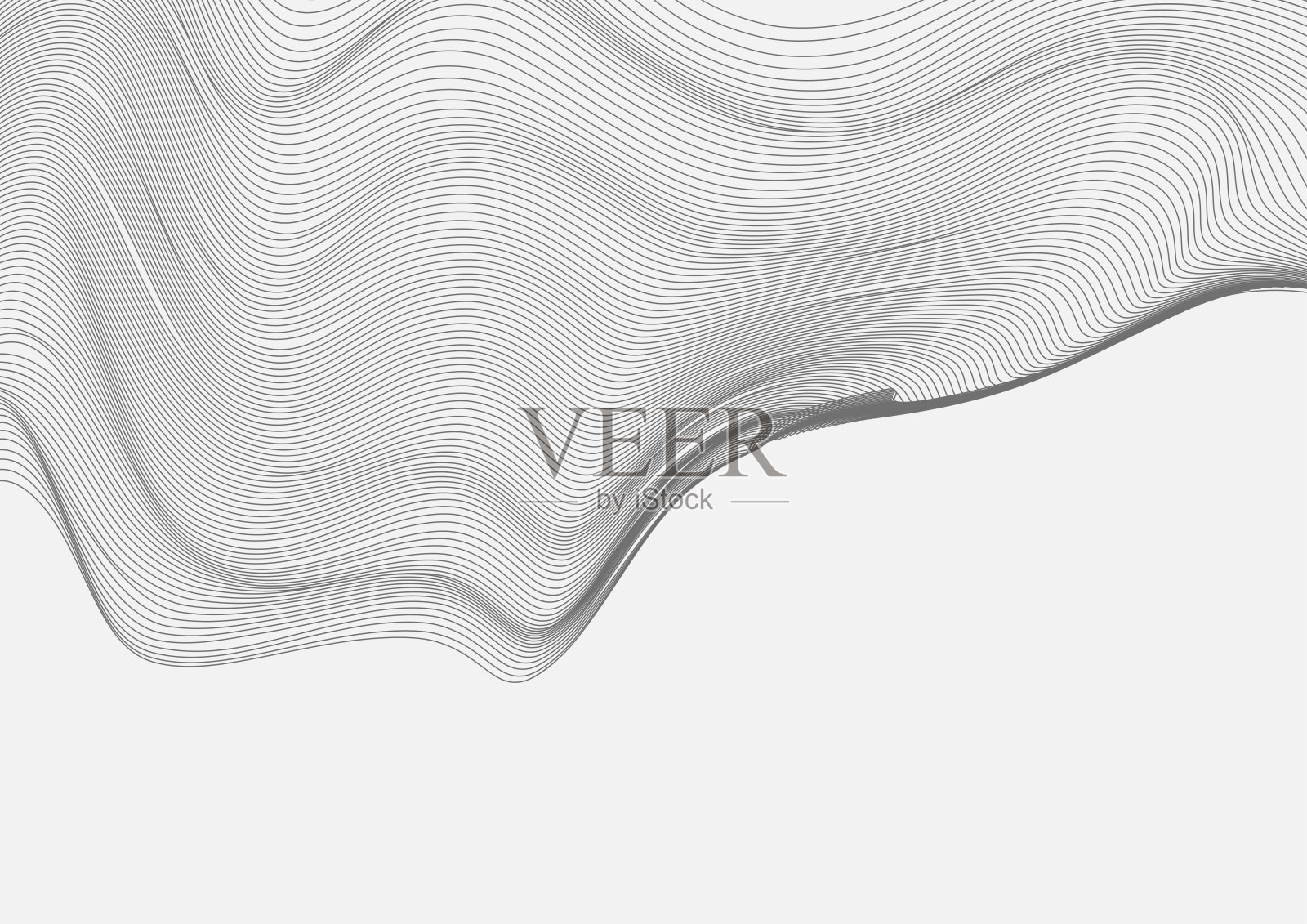 抽象的黑白运动波纹条纹线条设计背景插画图片素材