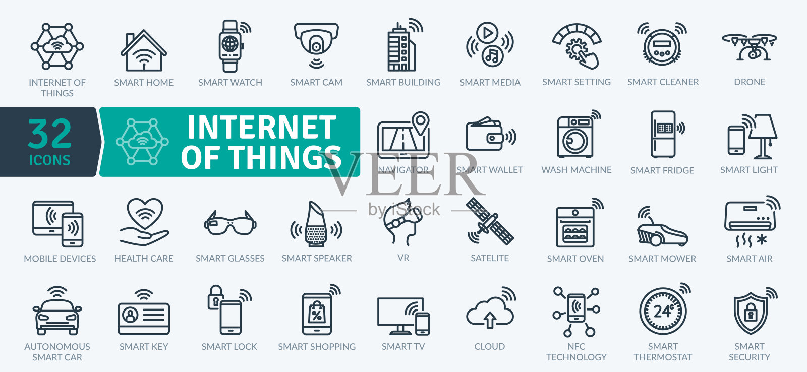 物联网插画图片素材