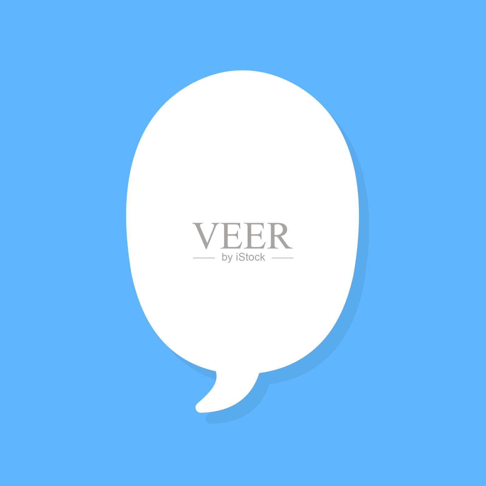 语音气泡矢量元素，文本气球，矢量图标。插画图片素材