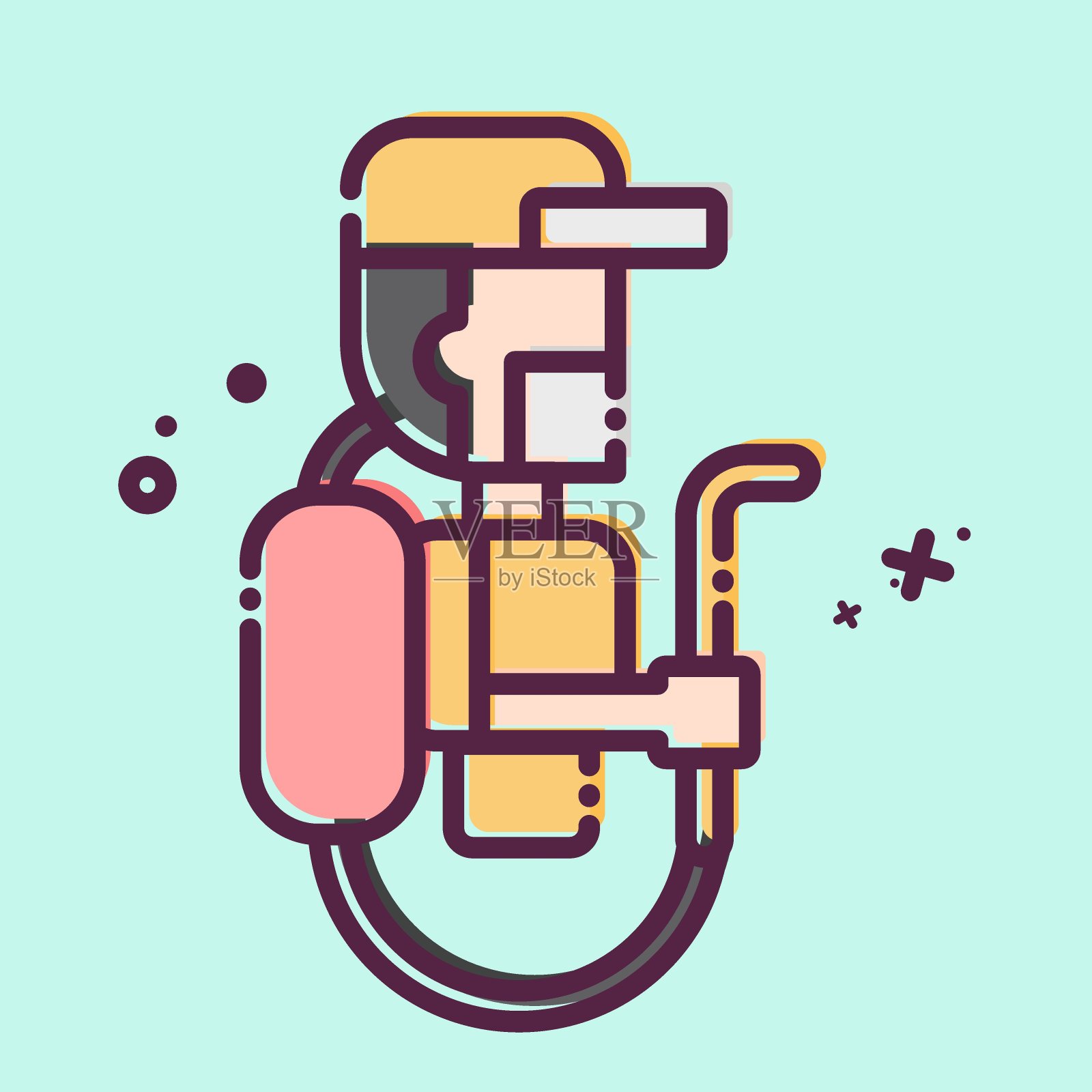 图标杀虫剂。与农业有关的符号。MBE风格。简单的设计可编辑。简单的说明插画图片素材