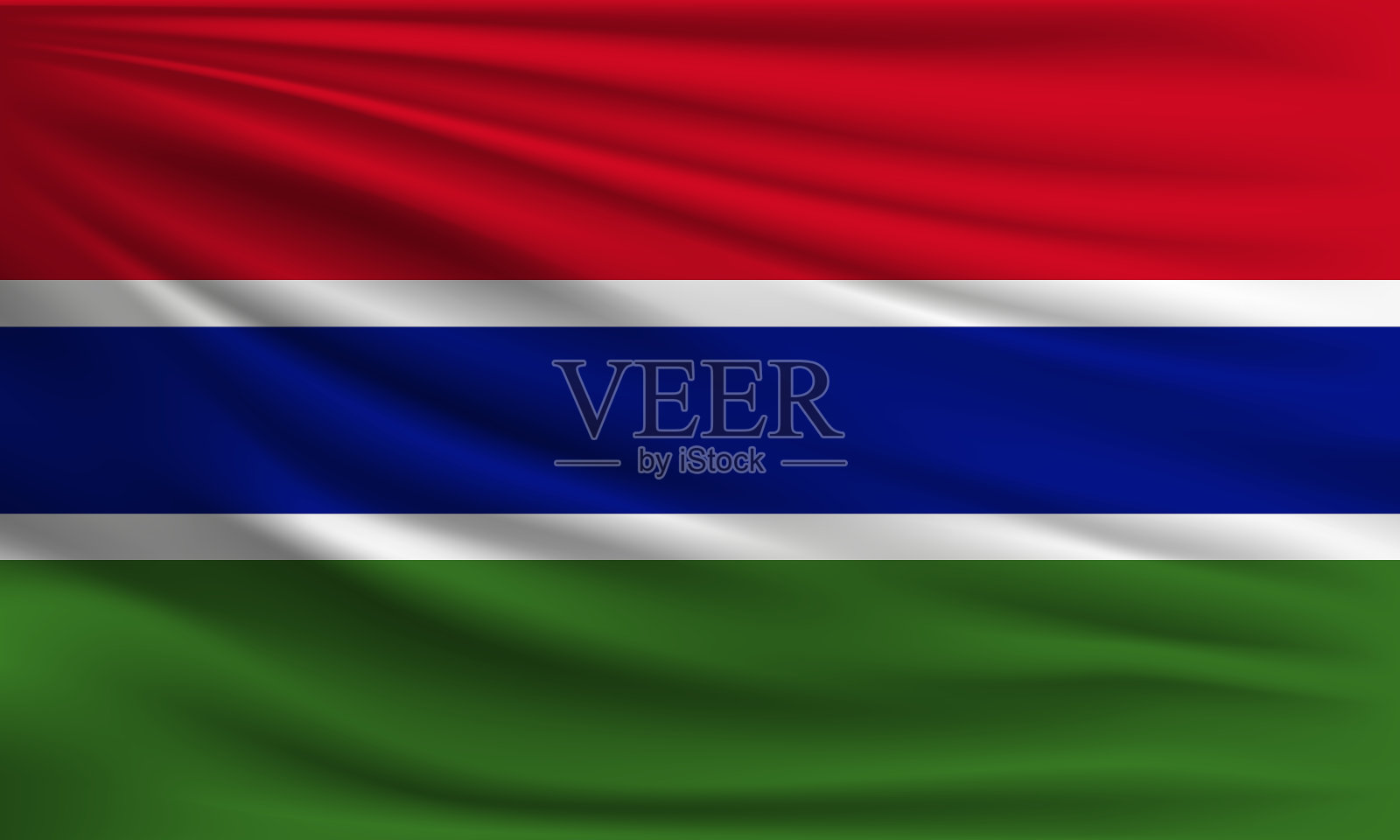 冈比亚病媒旗插画图片素材