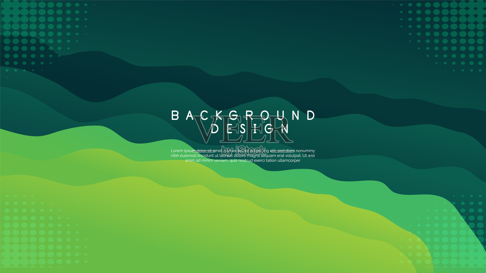 现代液体梯度抽象背景与波浪曲线层插画图片素材