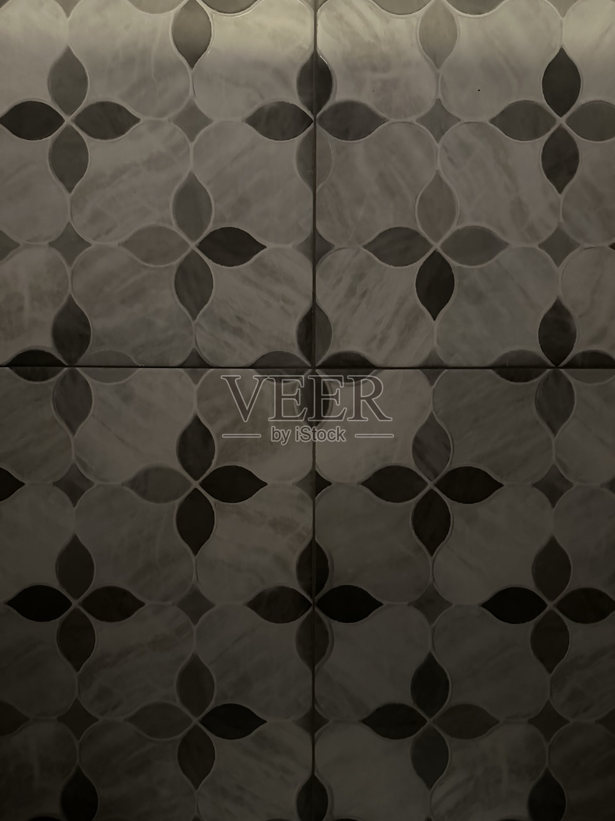 阴凉处的瓷砖。照片摄影图片