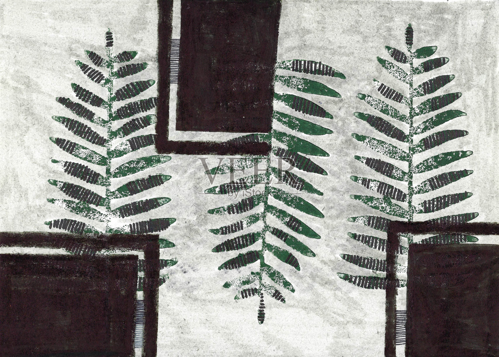 手工花和叶纸的背景照片摄影图片