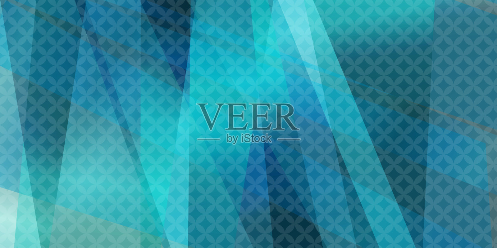 景泰蓝图案。蓝色渐变背景插图。插画图片素材