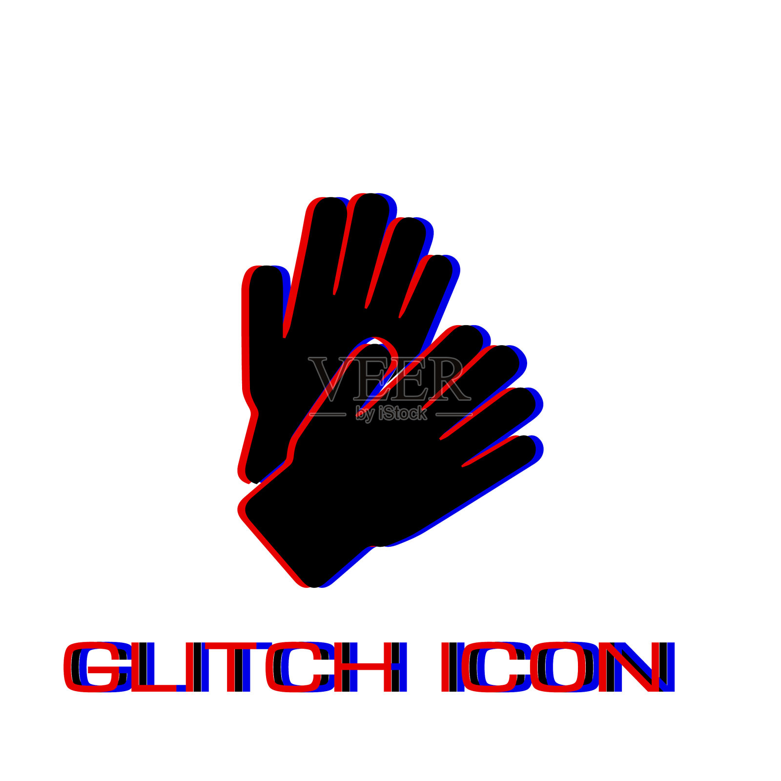 掌声图标平插画图片素材