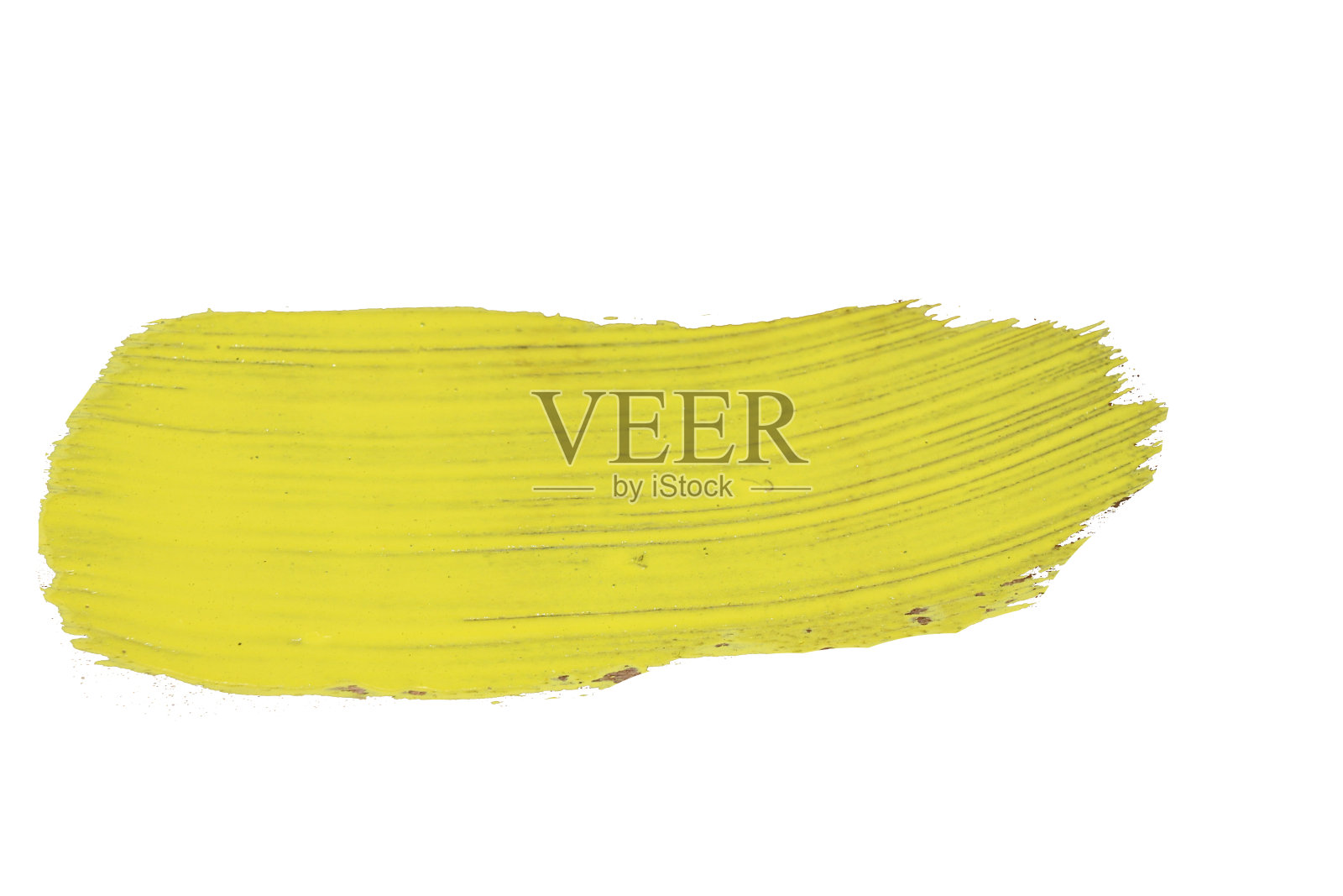 一个单一的黄色笔触照片摄影图片