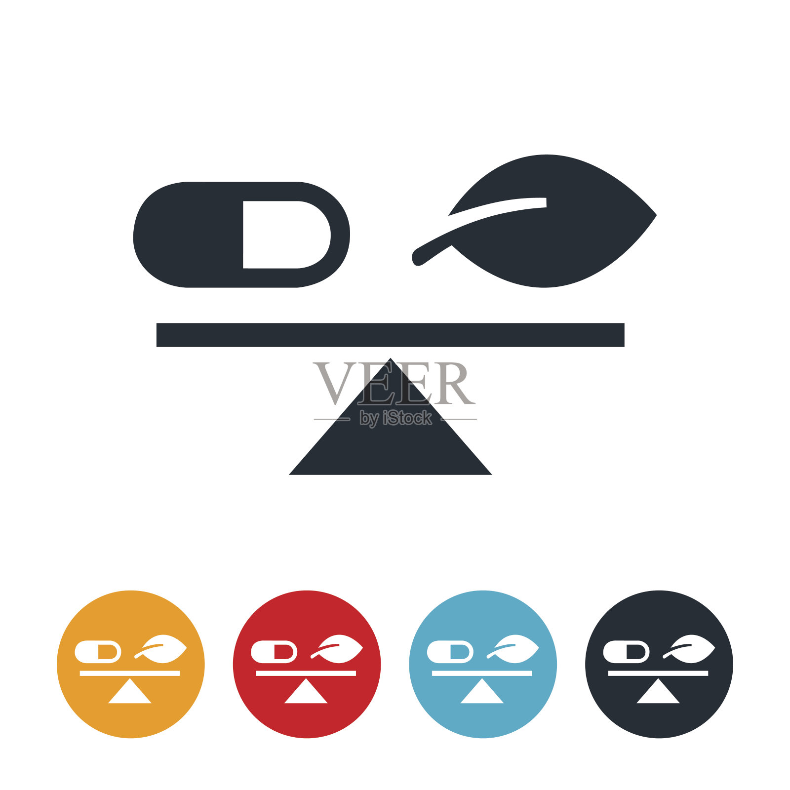 替代医学图标插画图片素材