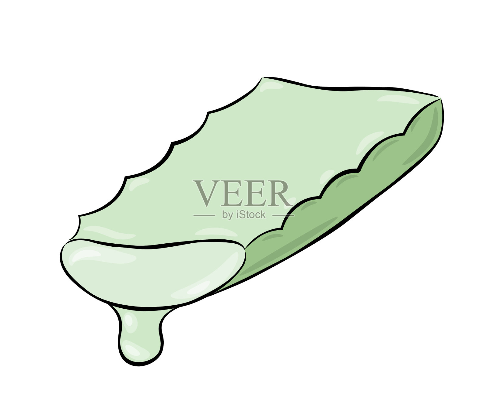 一滴芦荟片设计元素图片