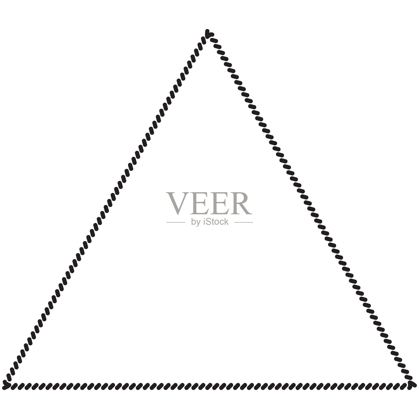 直纱或绳三角形为框边设计元素图片