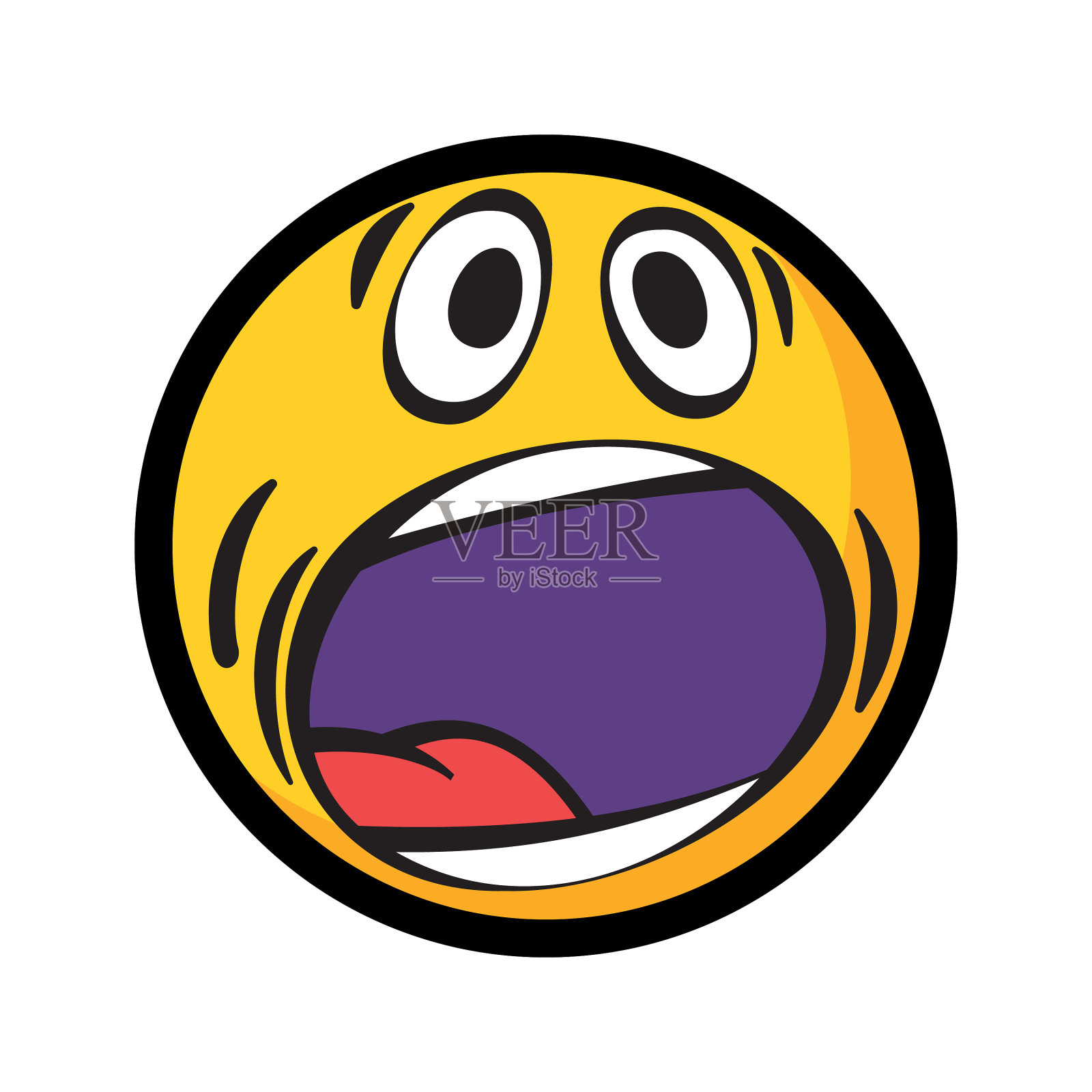 害怕表情符号emoji设计元素图片