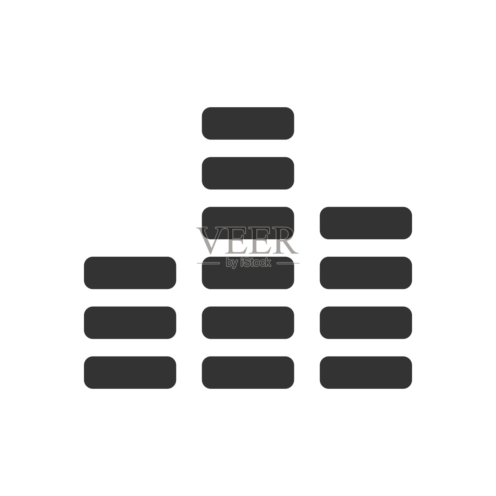 均衡器矢量图标。孤立的背景。音频技术插画图片素材