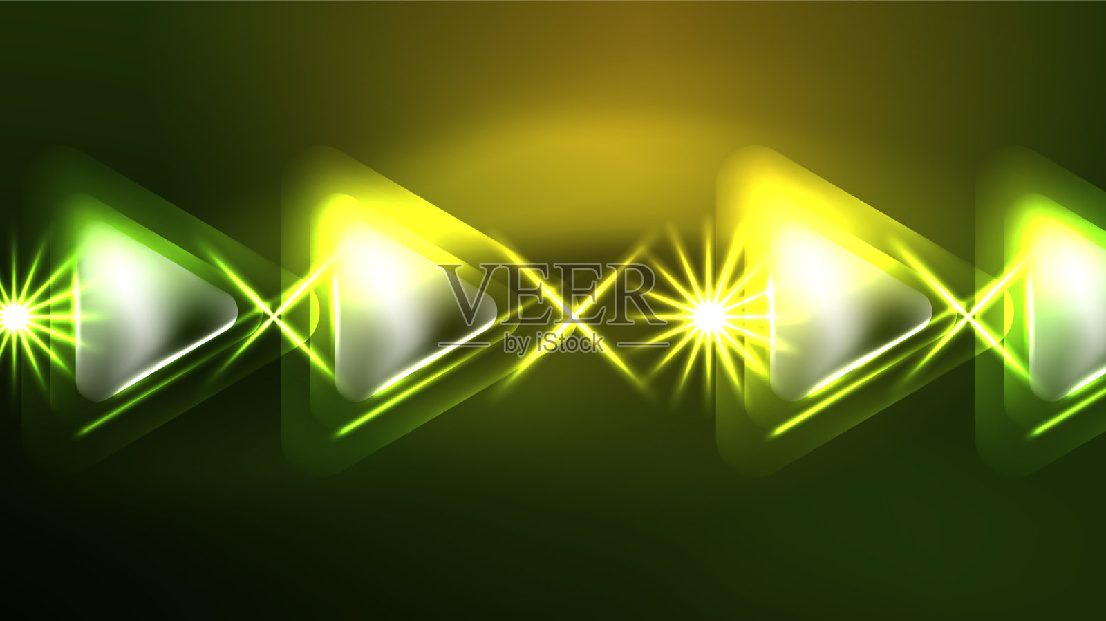 数字霓虹灯抽象背景三角形和插画图片素材