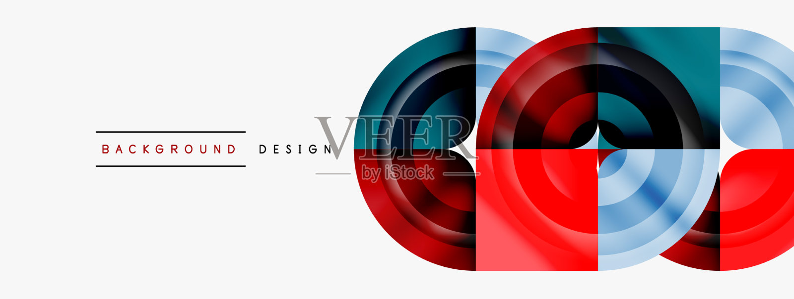 圆形抽象背景壁纸横幅插画图片素材