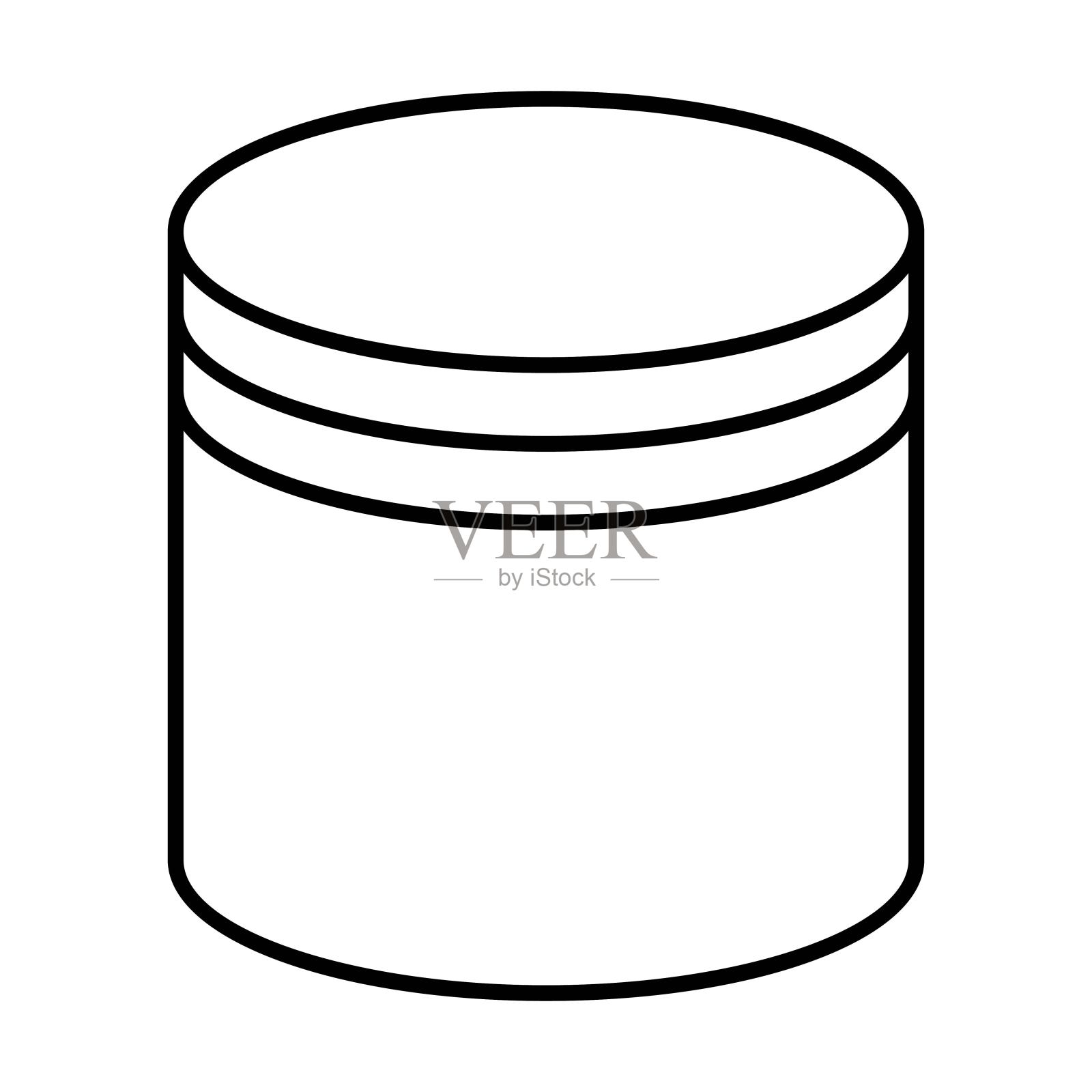 数据库图表用于商业和金融流程布局图说明的形状元素插画图片素材