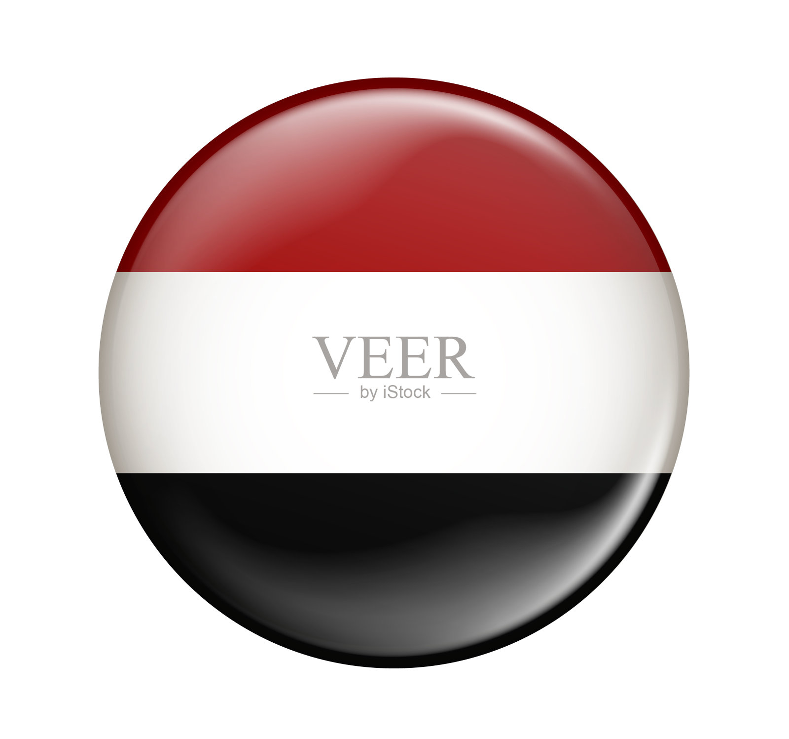 也门国旗图标插画图片素材