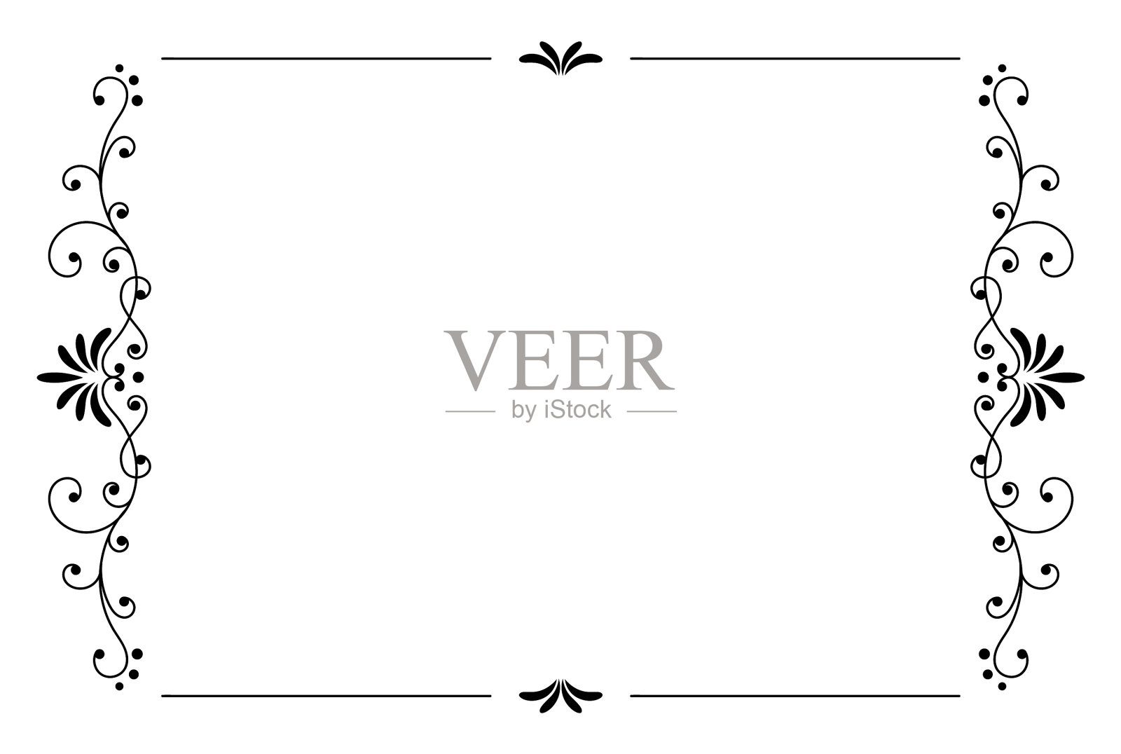 框架装饰婚礼装饰设计元素插画图片素材