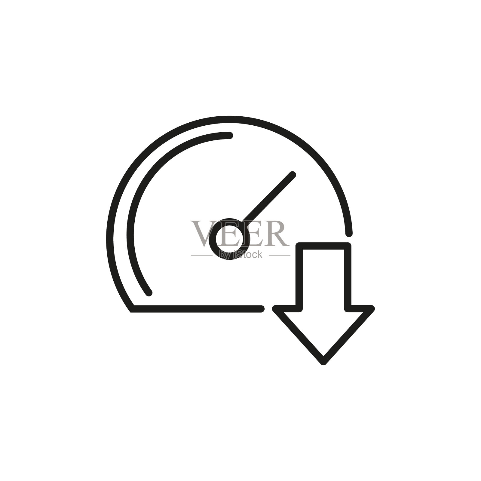 下载速度线图标插画图片素材