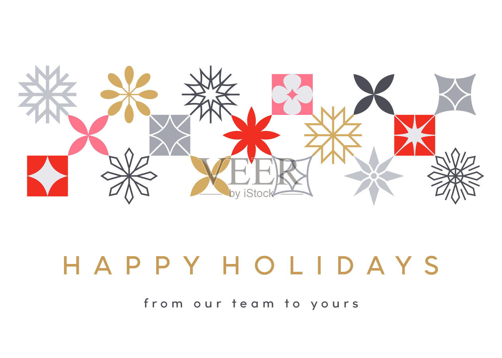 抽象的圣诞贺卡插画图片素材