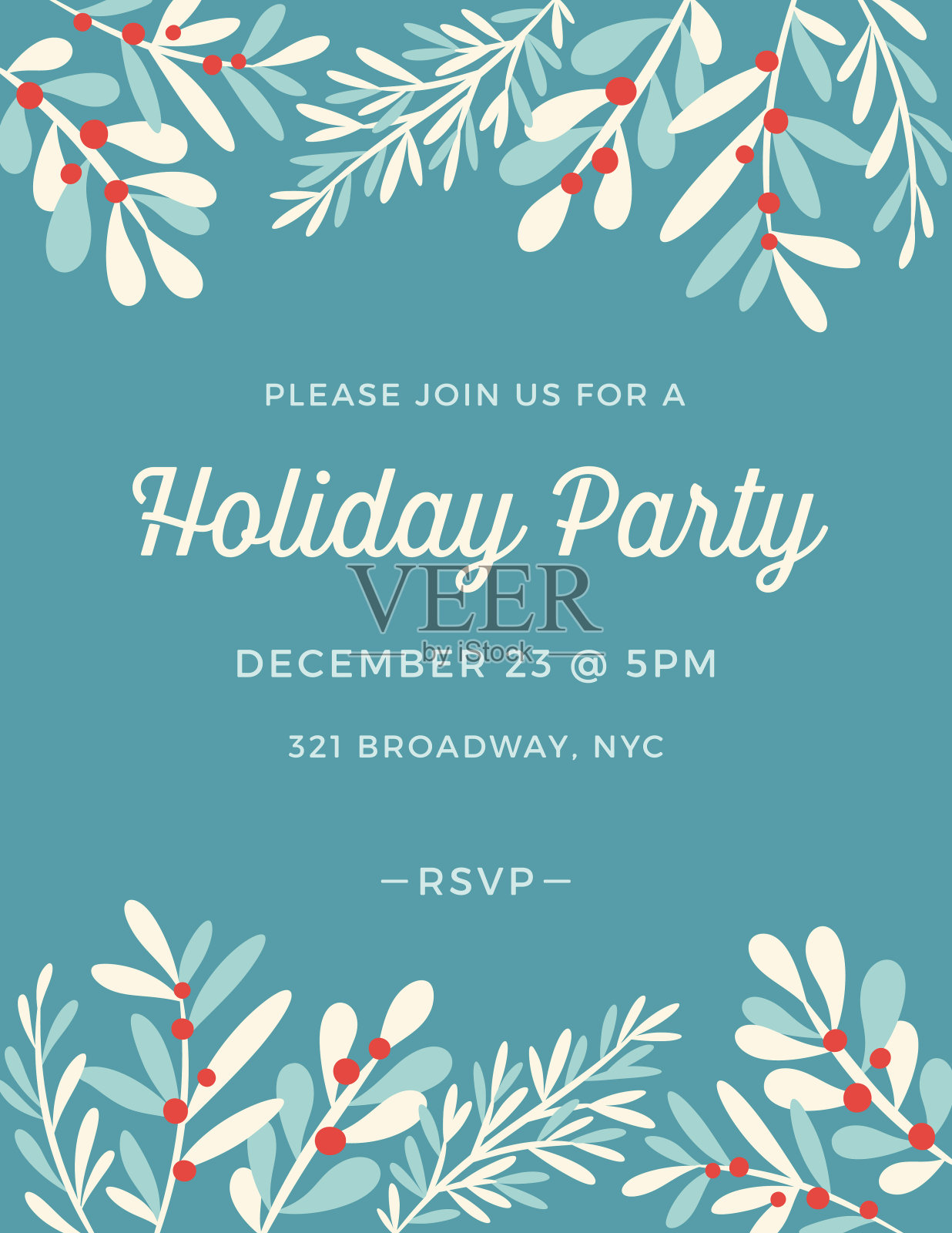 节日聚会的邀请设计模板素材