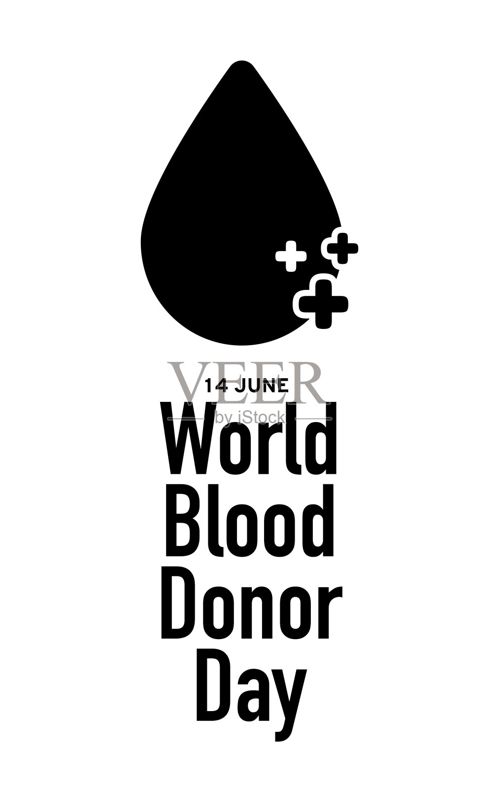 献血者日。文摘血滴矢量股票插图插画图片素材