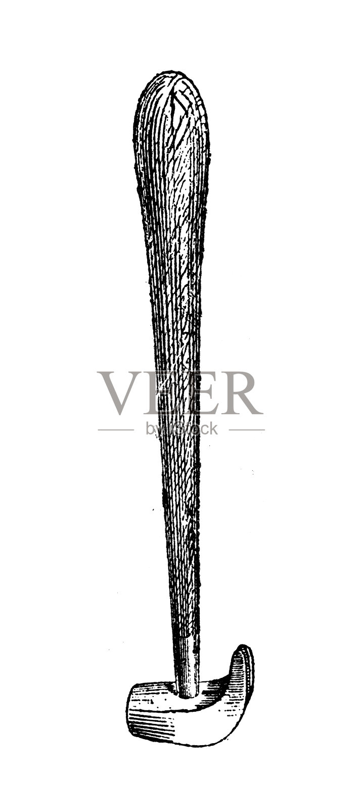 古董插图:驱动锤设计元素图片