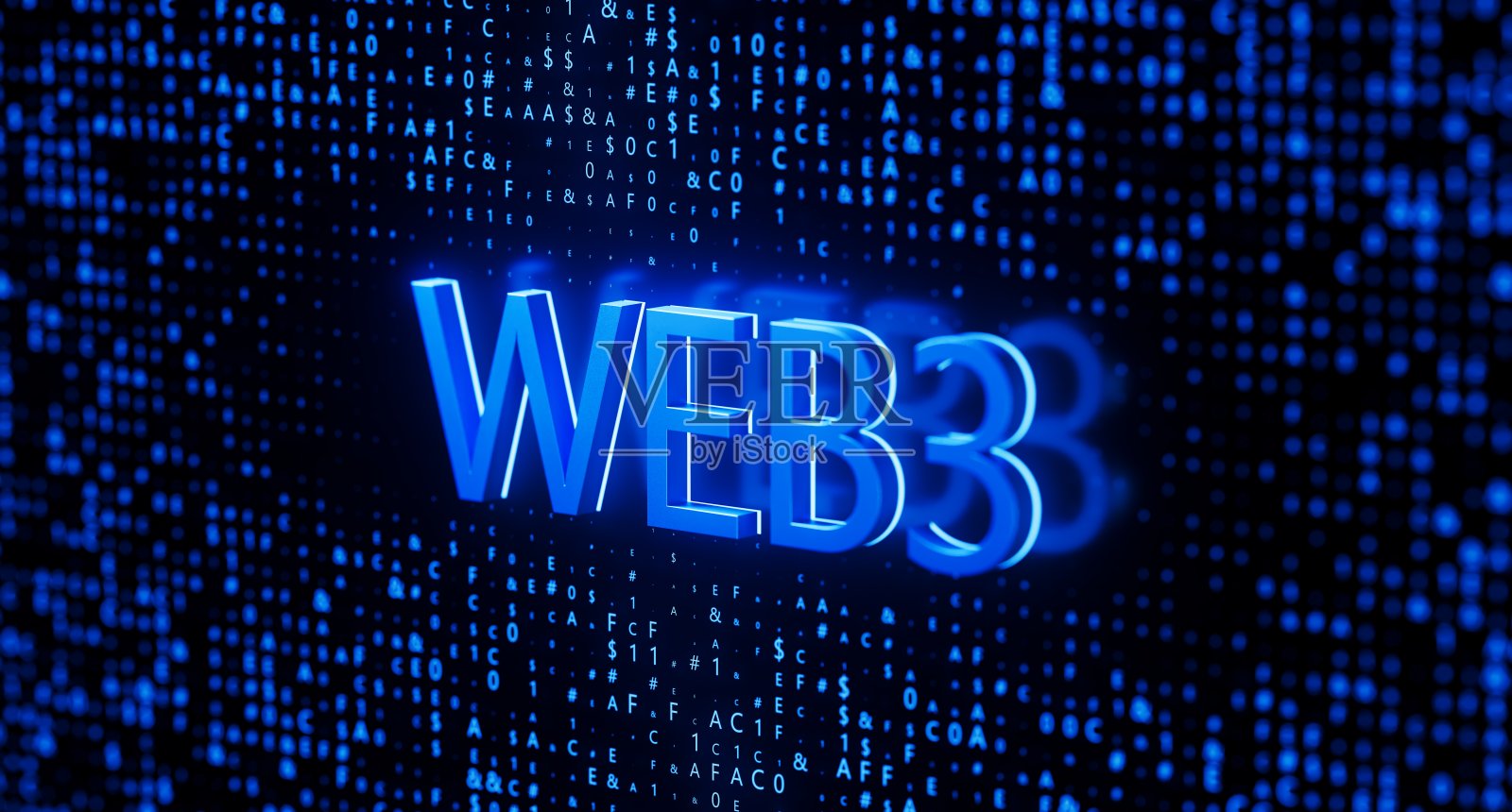 WEB3下一代万维网区块链技术，具有分散的信息、分布式的社交网络照片摄影图片