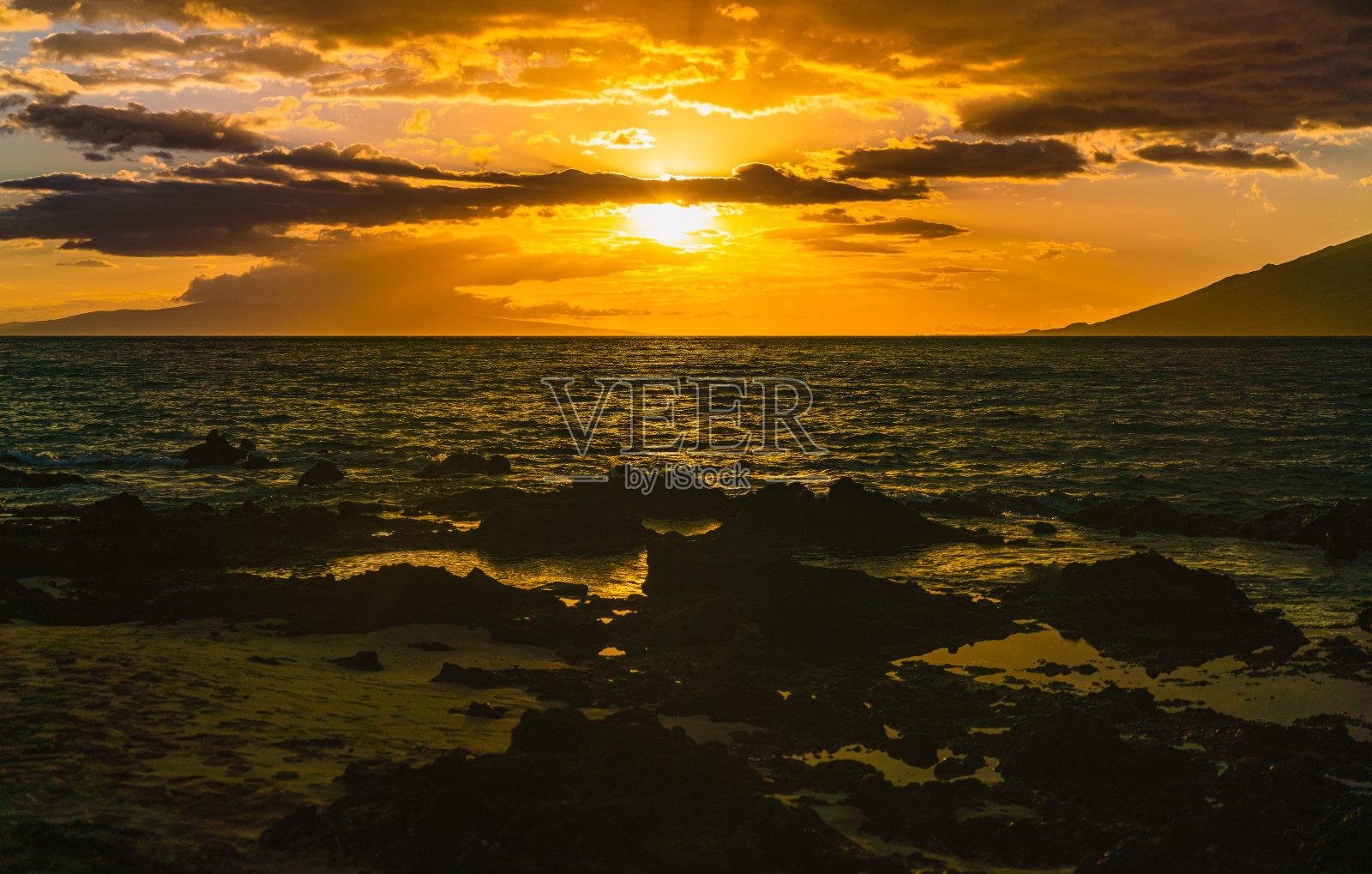 日落毛伊岛照片摄影图片