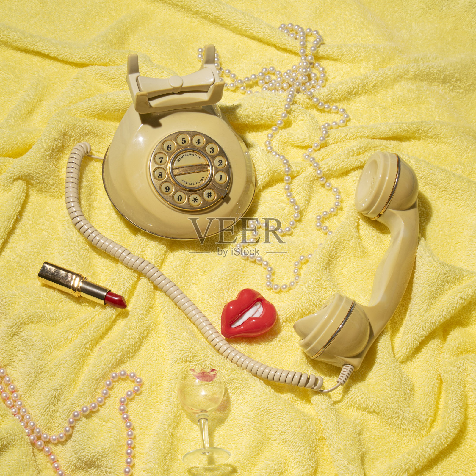 复古浪漫电话照片摄影图片