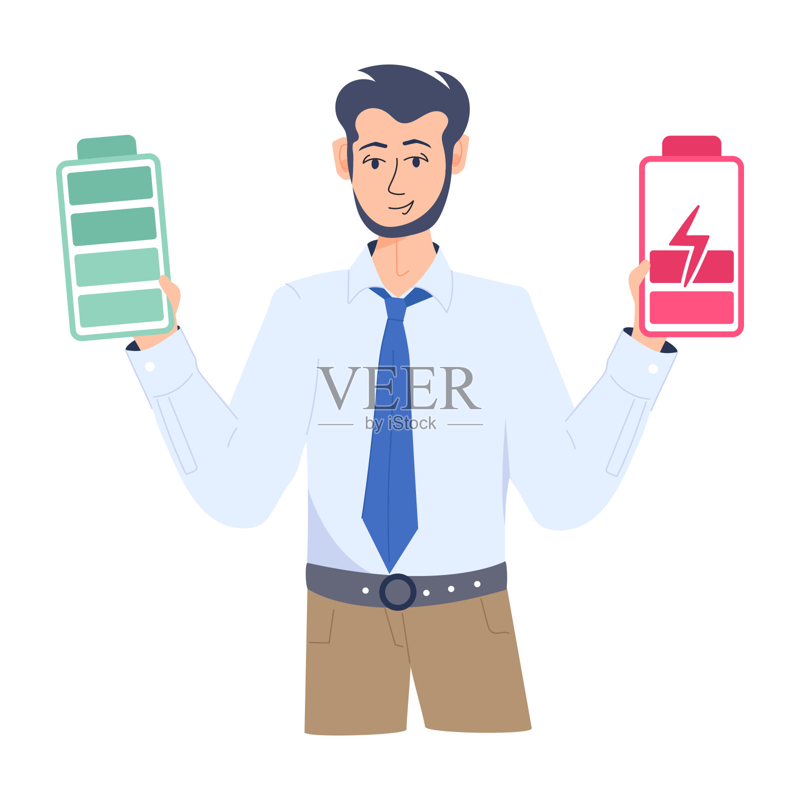 能量水平插画图片素材