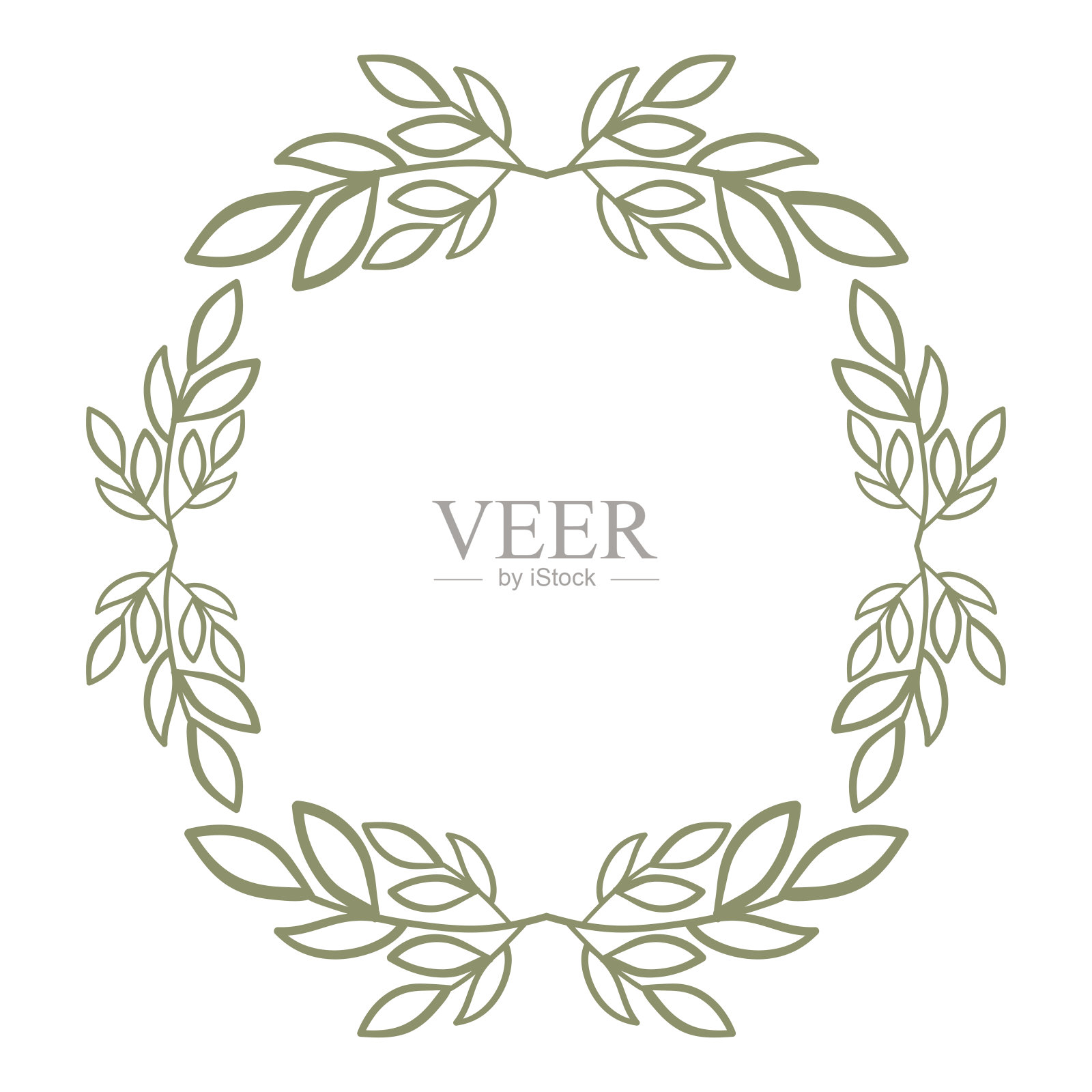 自然花卉涂鸦孤立在白色背景插画图片素材