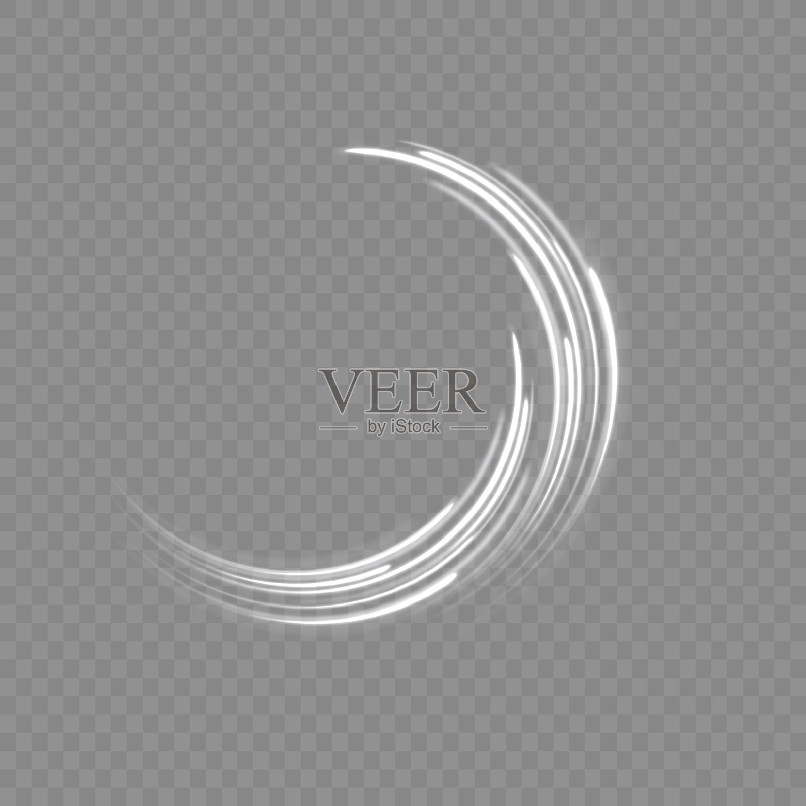 white_neon线插画图片素材