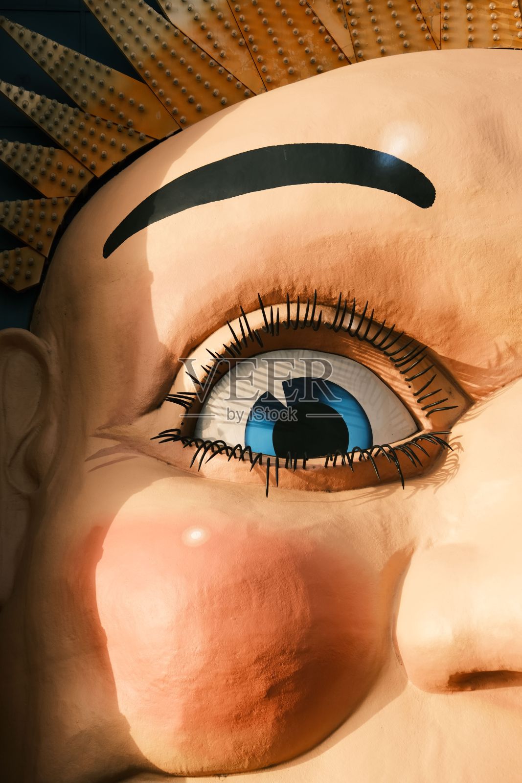 大玩偶蓝色眼睛特写照片摄影图片