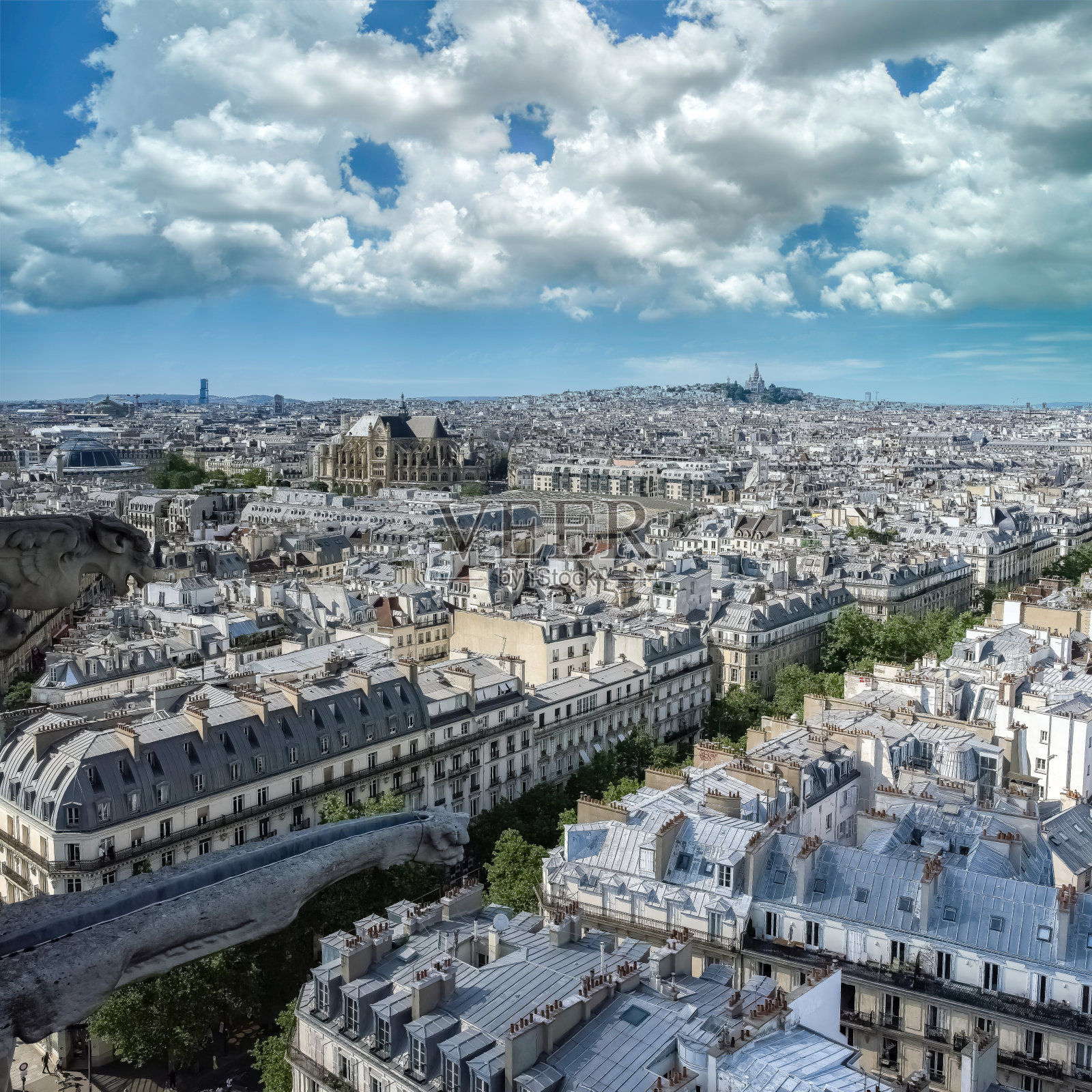 巴黎鸟瞰图照片摄影图片