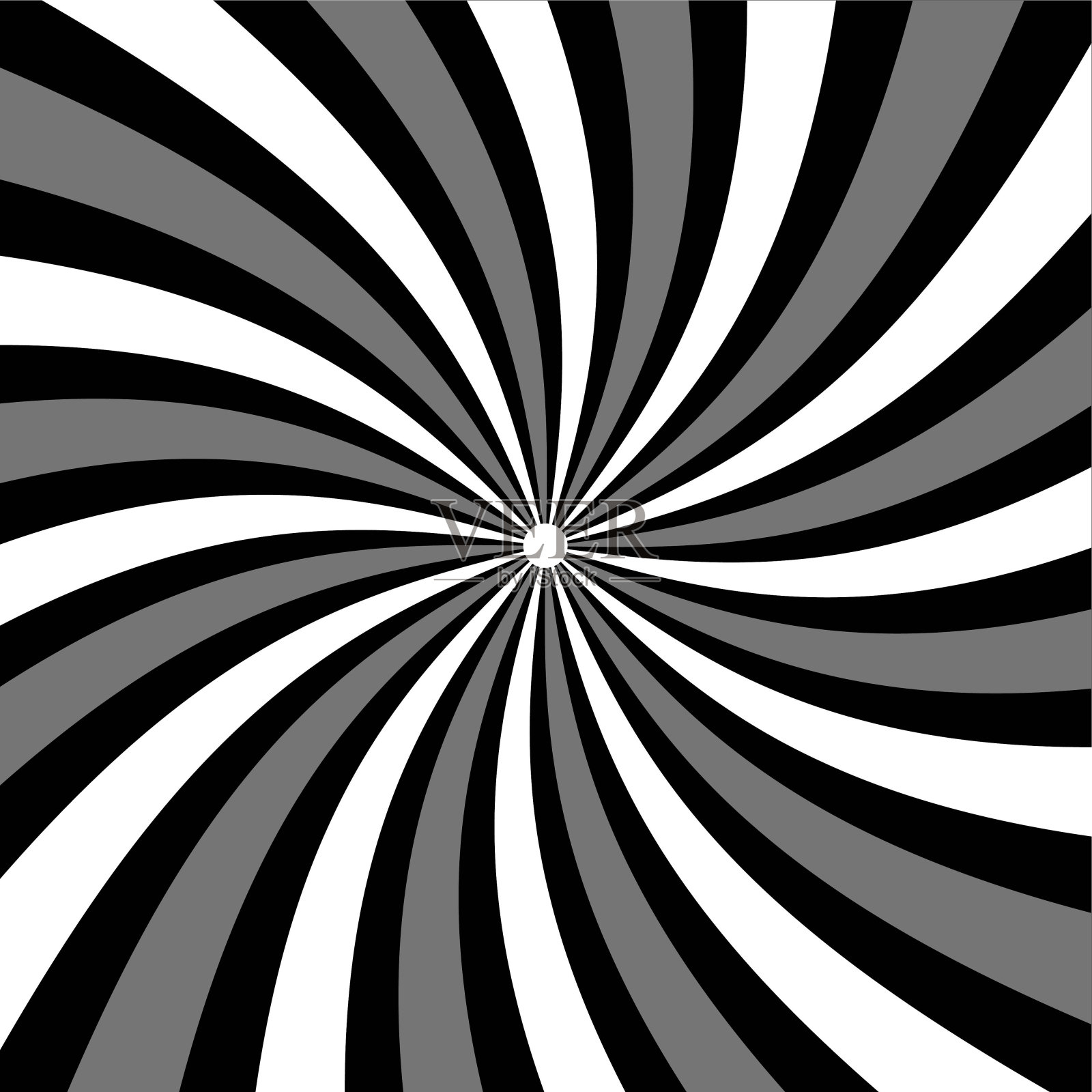 黑白射线复古漫画海报。复古的太阳爆发矢量背景插画图片素材