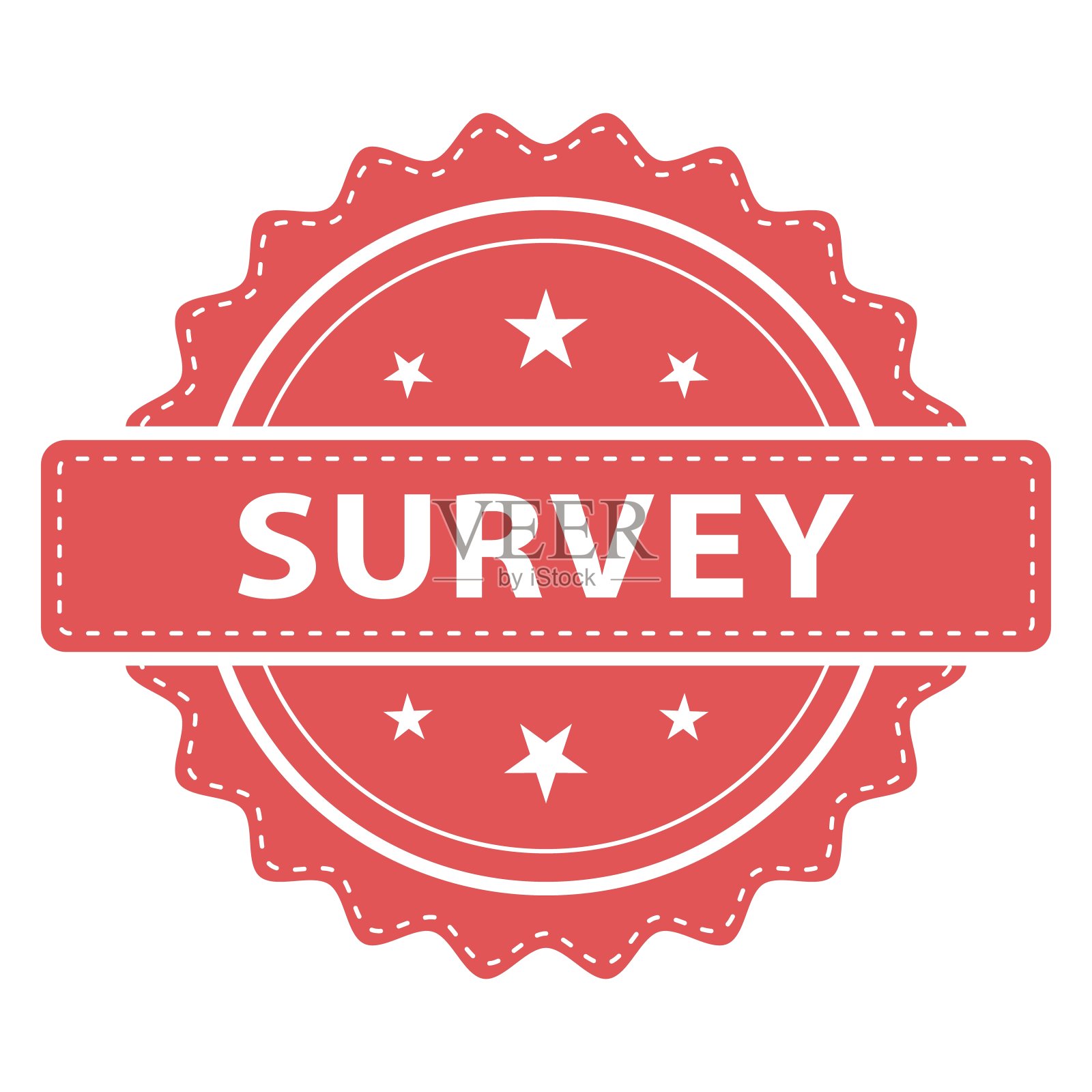 检验章、印章。矢量徽章，图标模板。插图孤立在白色背景上。插画图片素材