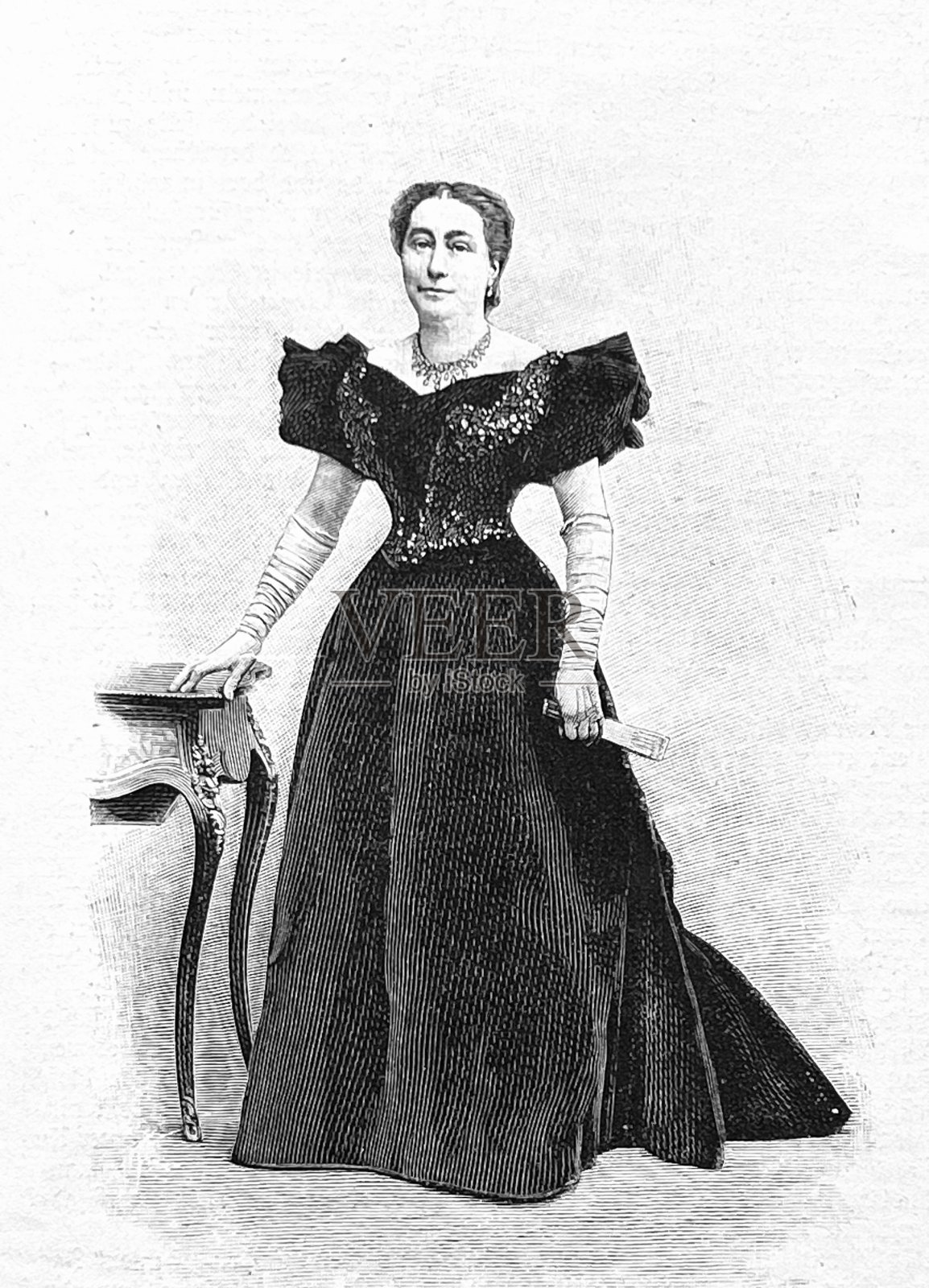 埃米尔·弗朗索瓦·卢伯特，妻子插画图片素材