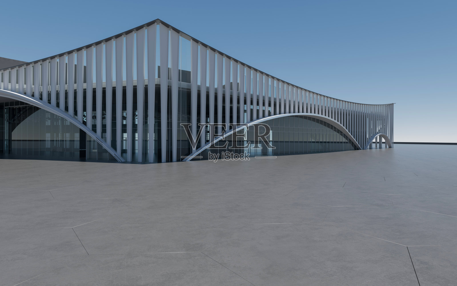 3D城市建筑之夜广场照片摄影图片