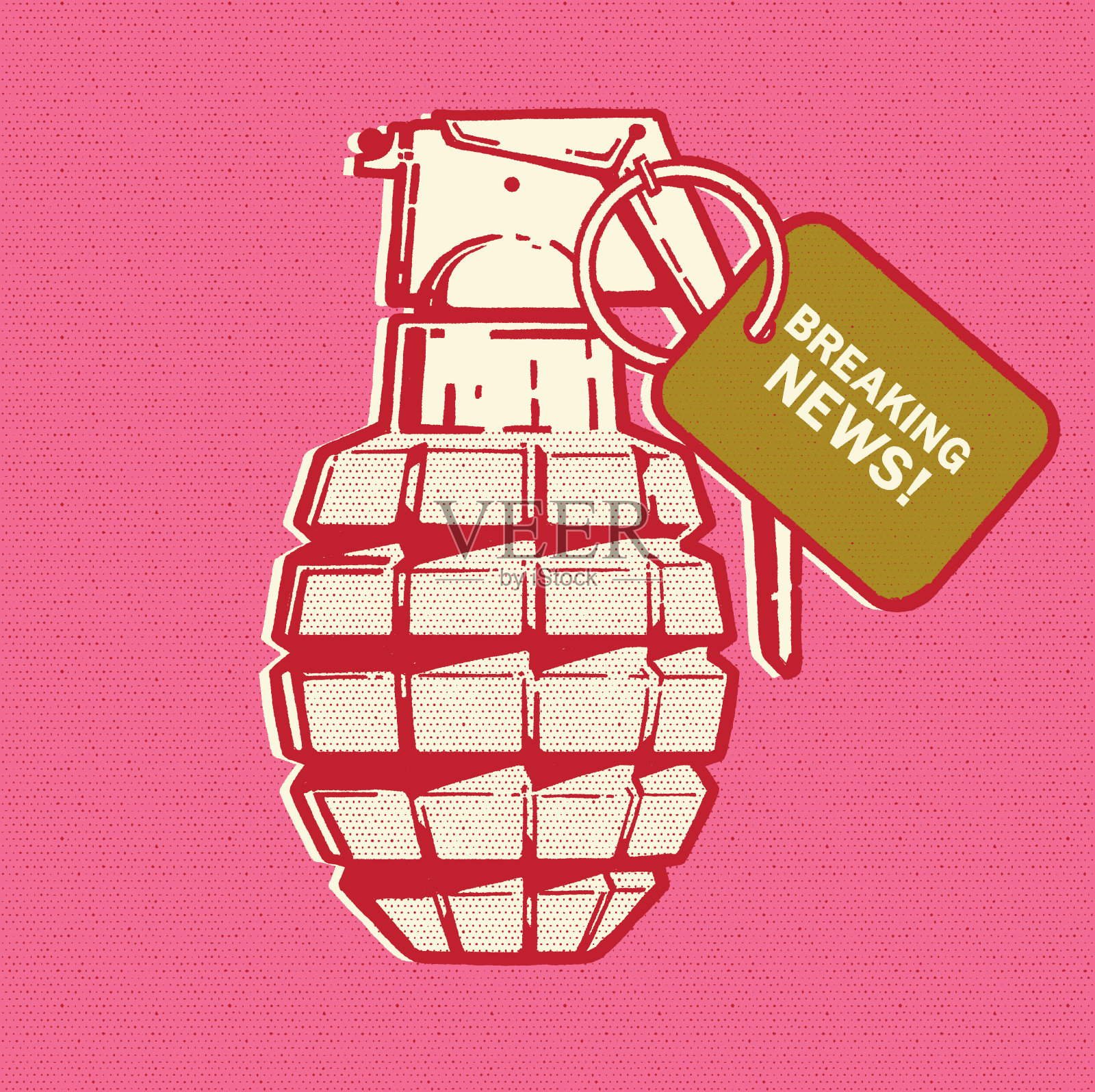 突发新闻手榴弹插图插画图片素材