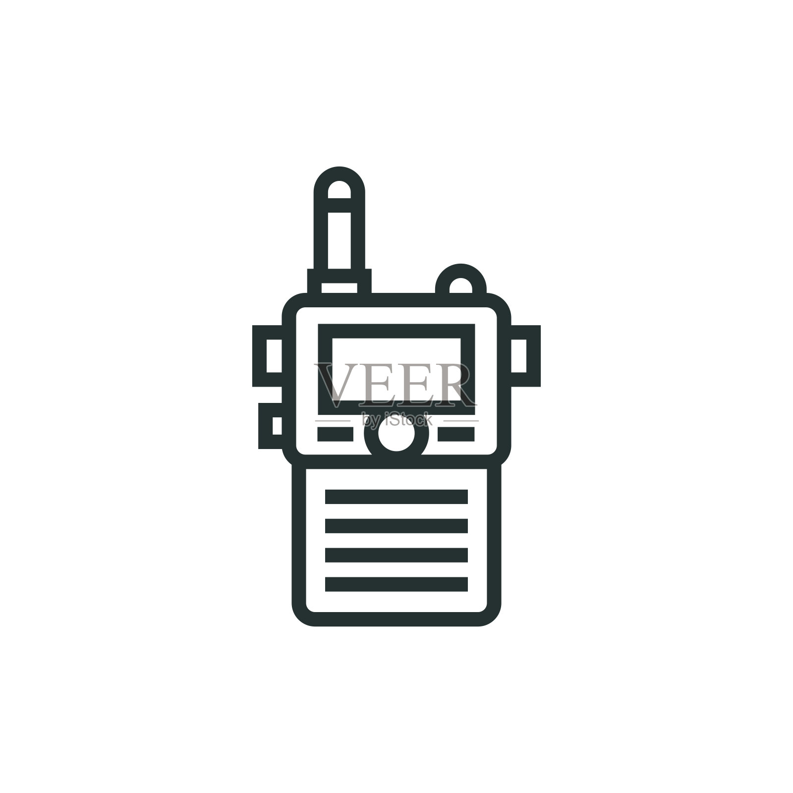 Walike Talkie Line图标插画图片素材