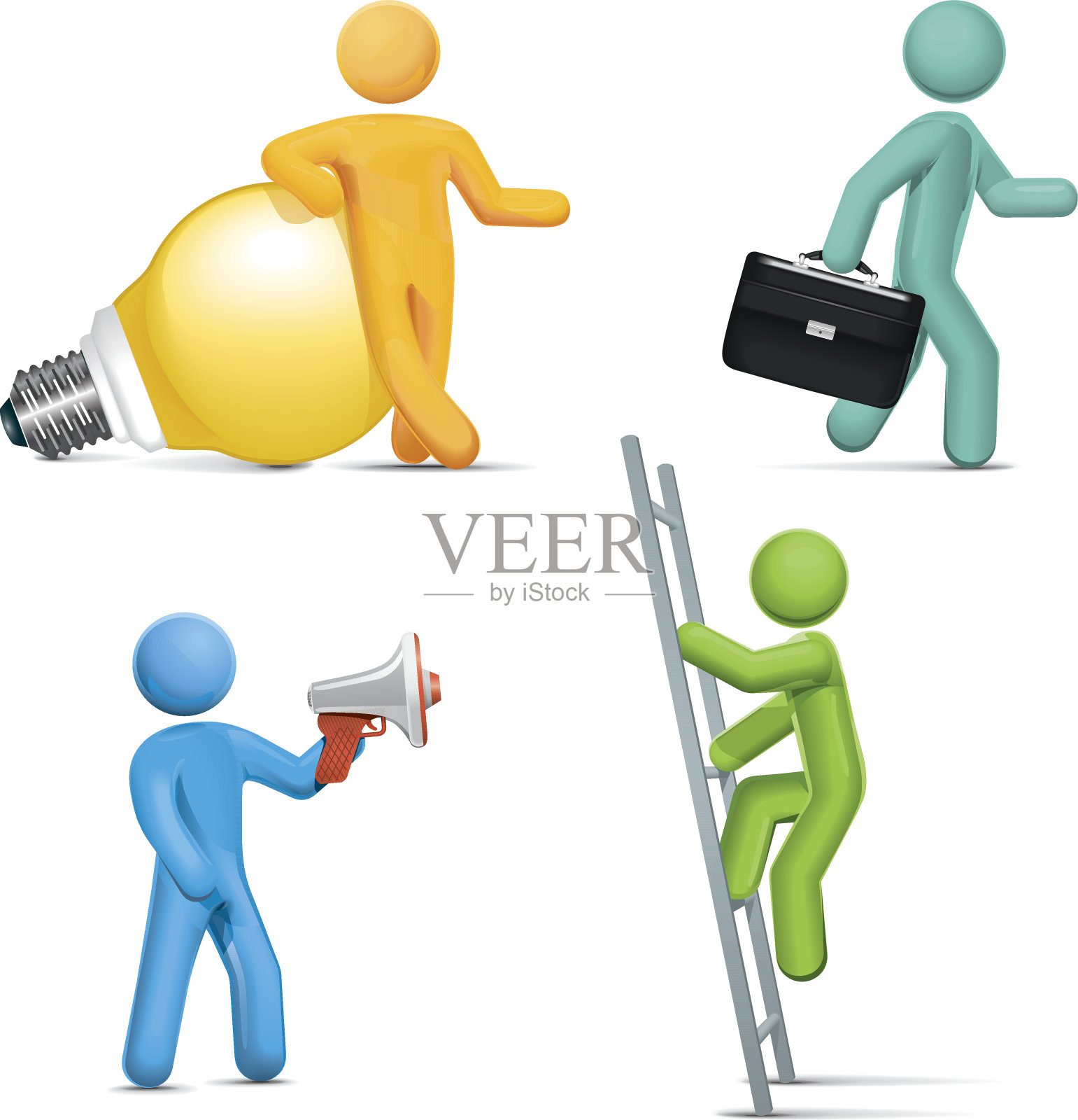 理念、方向、管理、成就插画图片素材